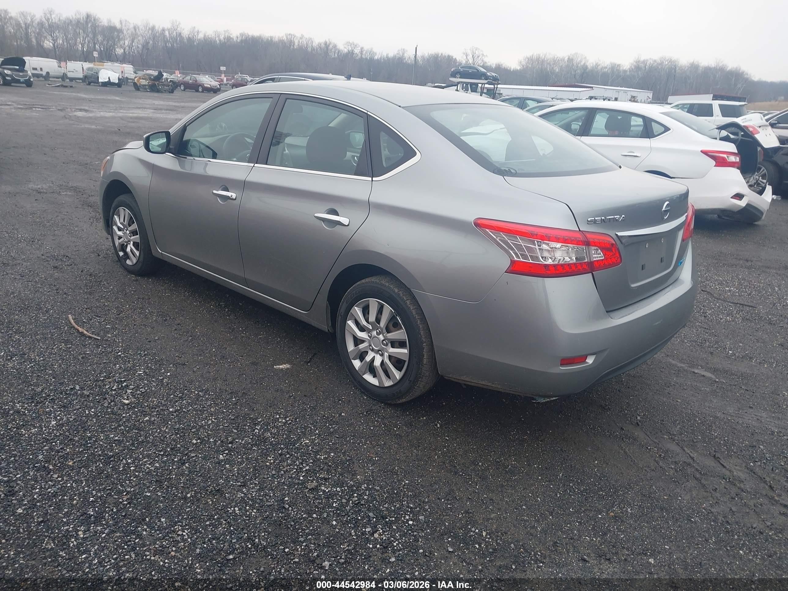 2014 Nissan Sentra S Silver vin: 3N1AB7AP1EY242430