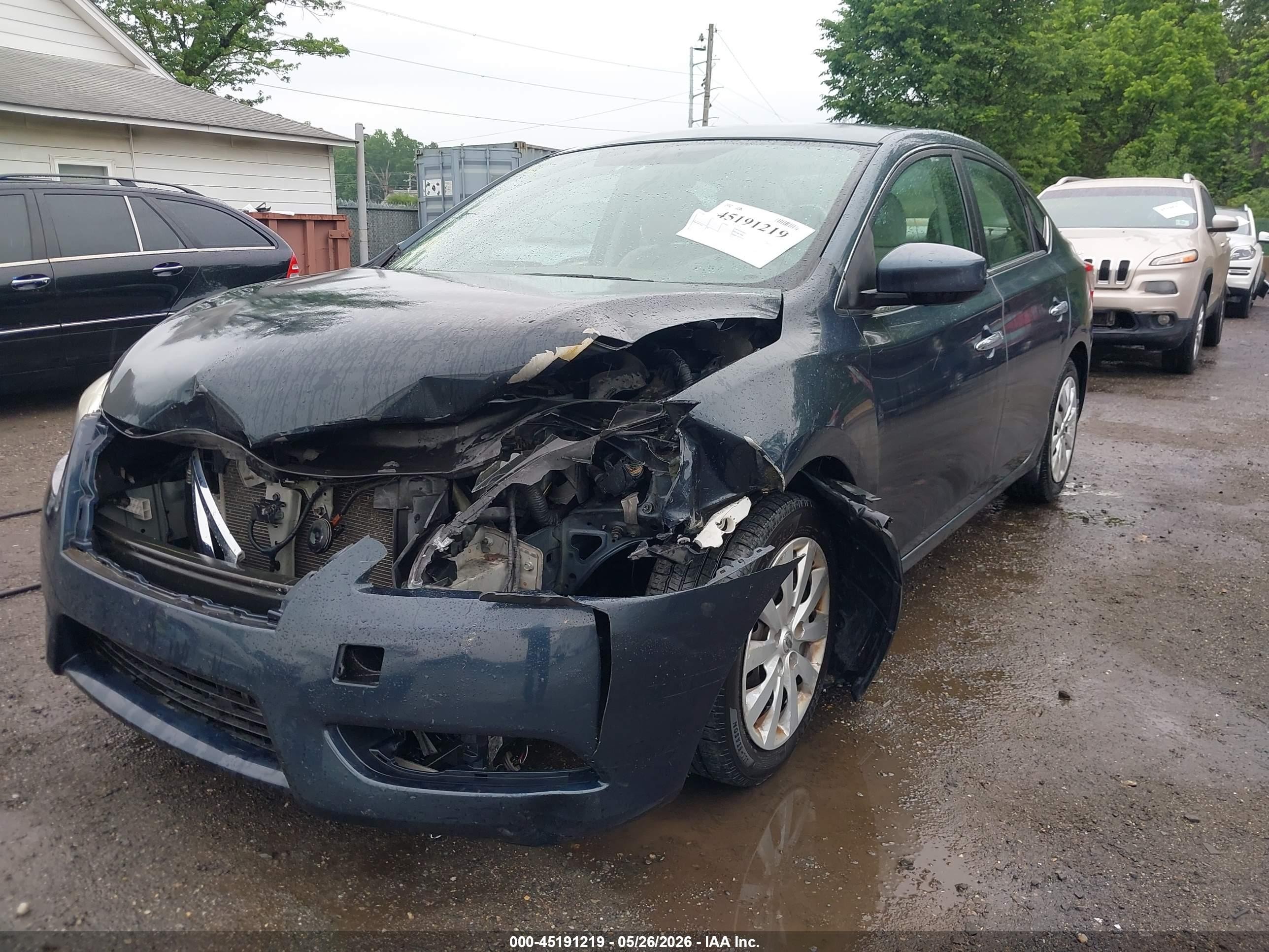 2014 Nissan Sentra Fe+ Sv Green vin: 3N1AB7AP1EY250740