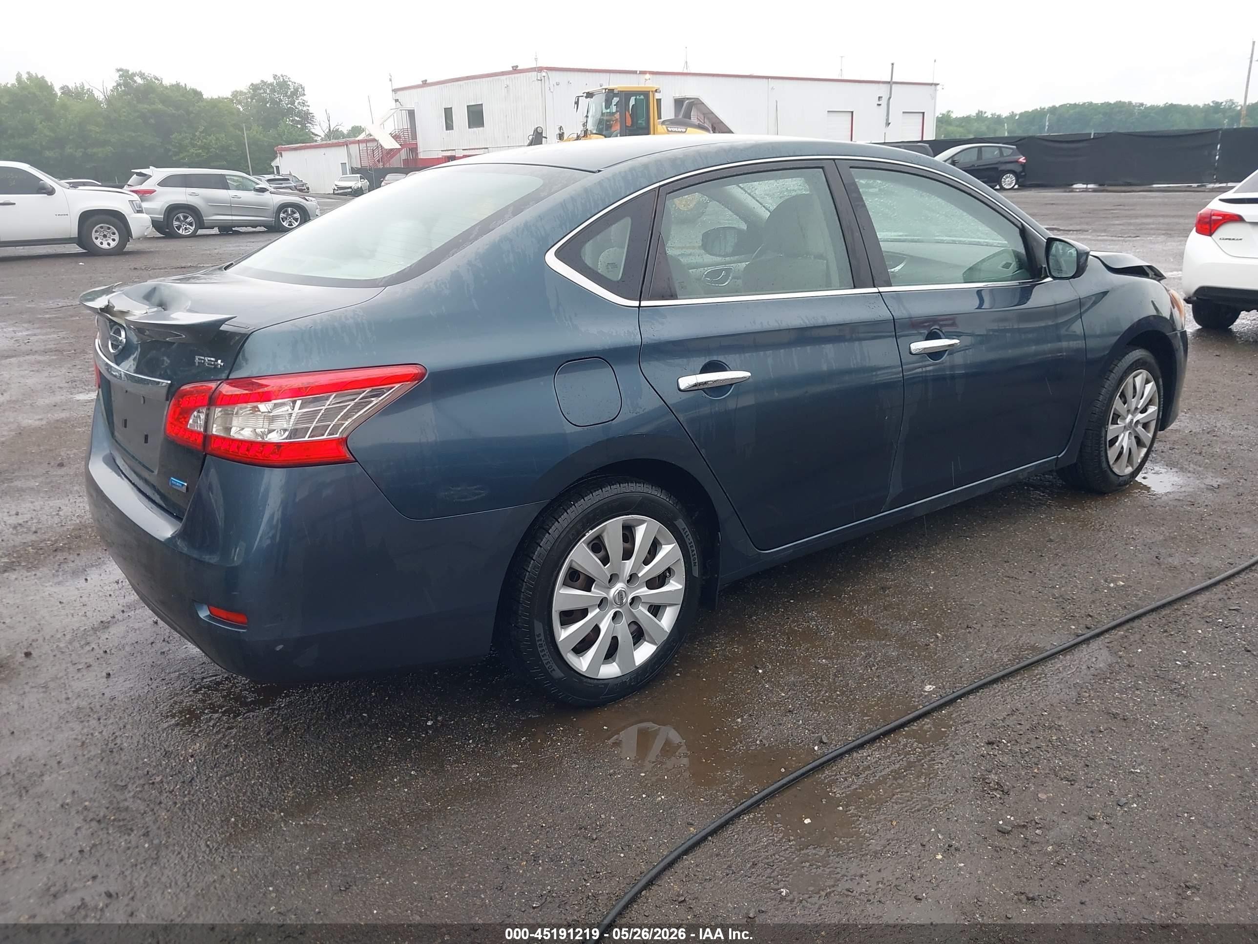 2014 Nissan Sentra Fe+ Sv Green vin: 3N1AB7AP1EY250740
