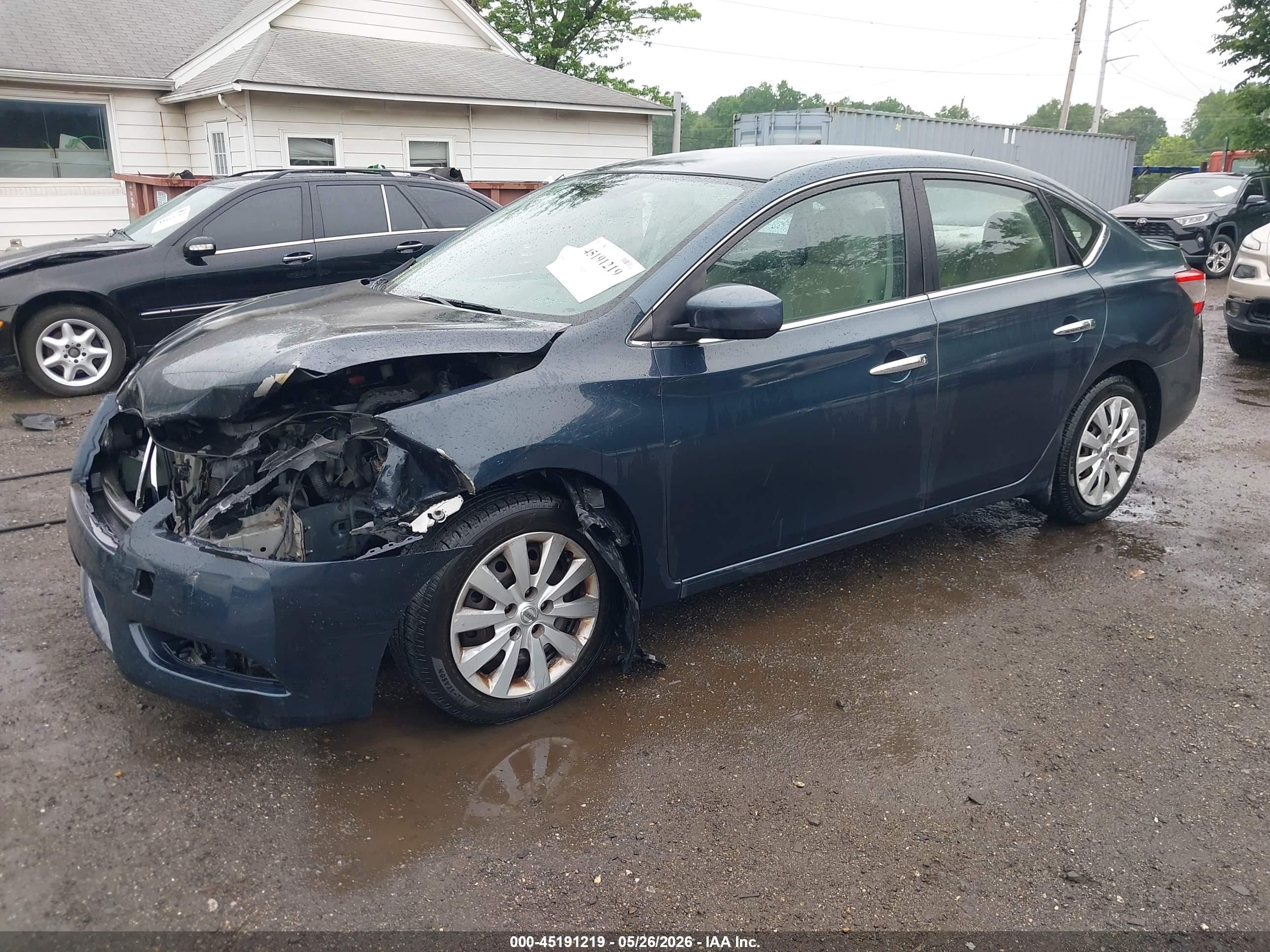 2014 Nissan Sentra Fe+ Sv Green vin: 3N1AB7AP1EY250740