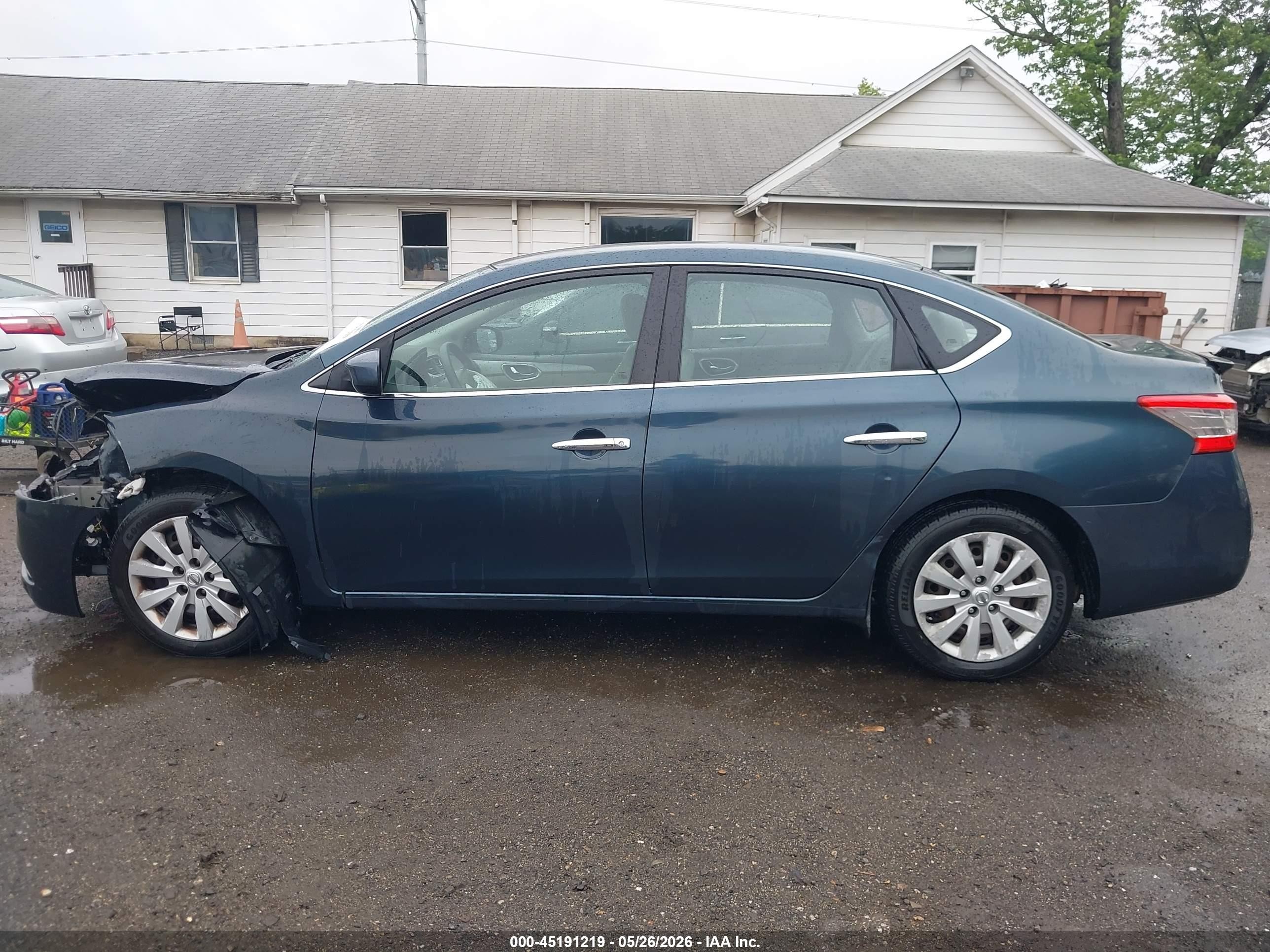 2014 Nissan Sentra Fe+ Sv Green vin: 3N1AB7AP1EY250740