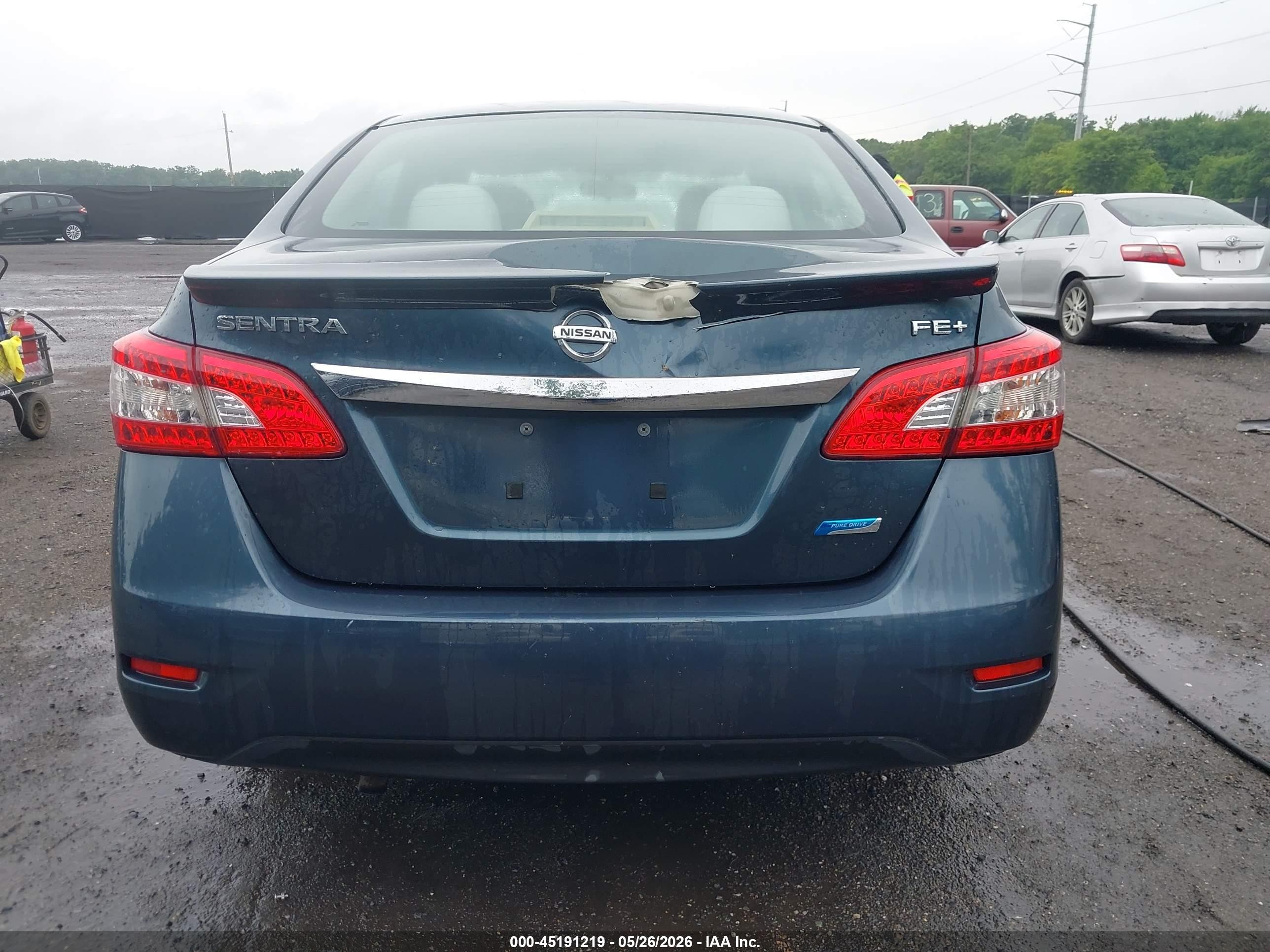 2014 Nissan Sentra Fe+ Sv Green vin: 3N1AB7AP1EY250740