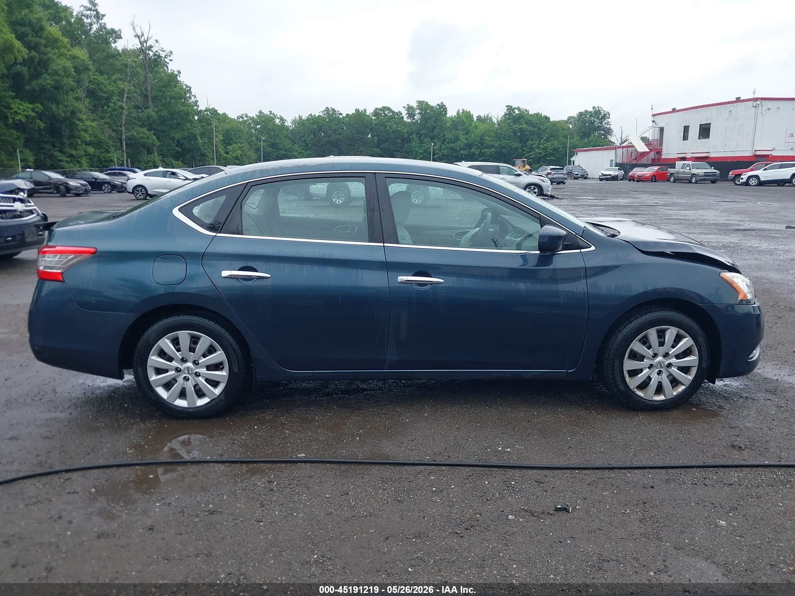 2014 Nissan Sentra Fe+ Sv Green vin: 3N1AB7AP1EY250740