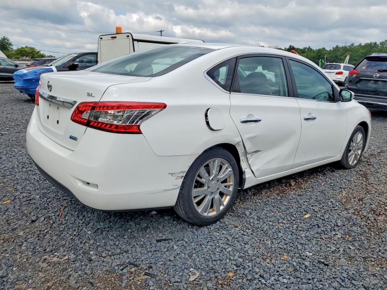 2014 Nissan Sentra Sl White vin: 3N1AB7AP1EY251662