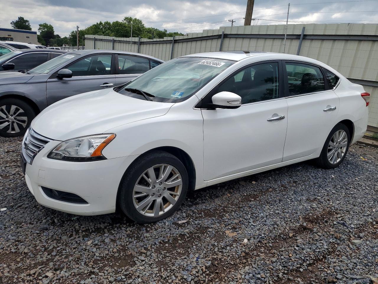 2014 Nissan Sentra Sl White vin: 3N1AB7AP1EY251662