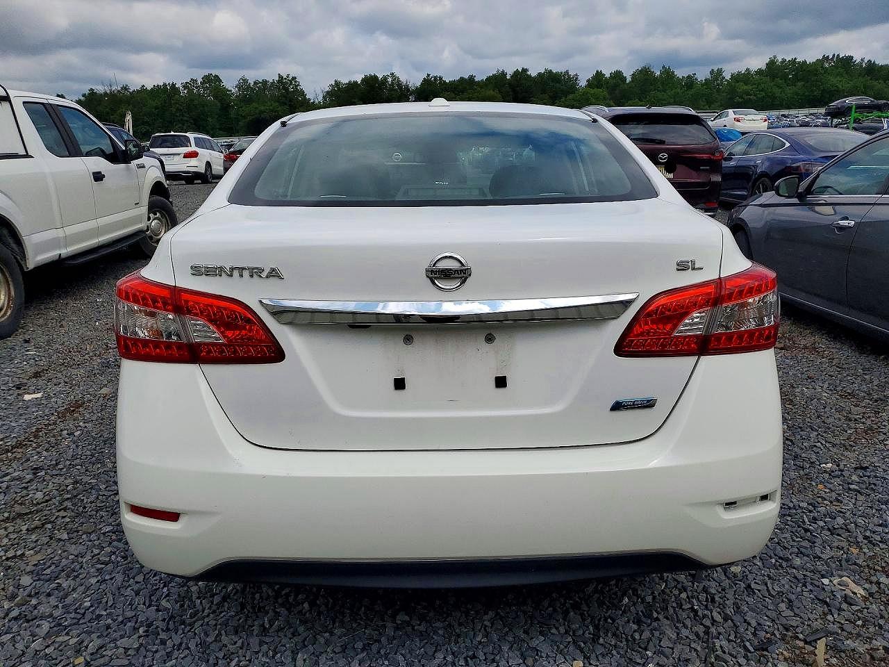 2014 Nissan Sentra Sl White vin: 3N1AB7AP1EY251662