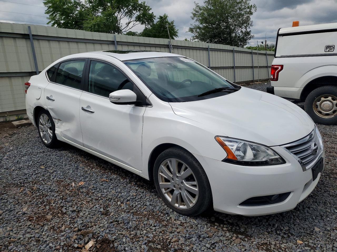 2014 Nissan Sentra Sl White vin: 3N1AB7AP1EY251662