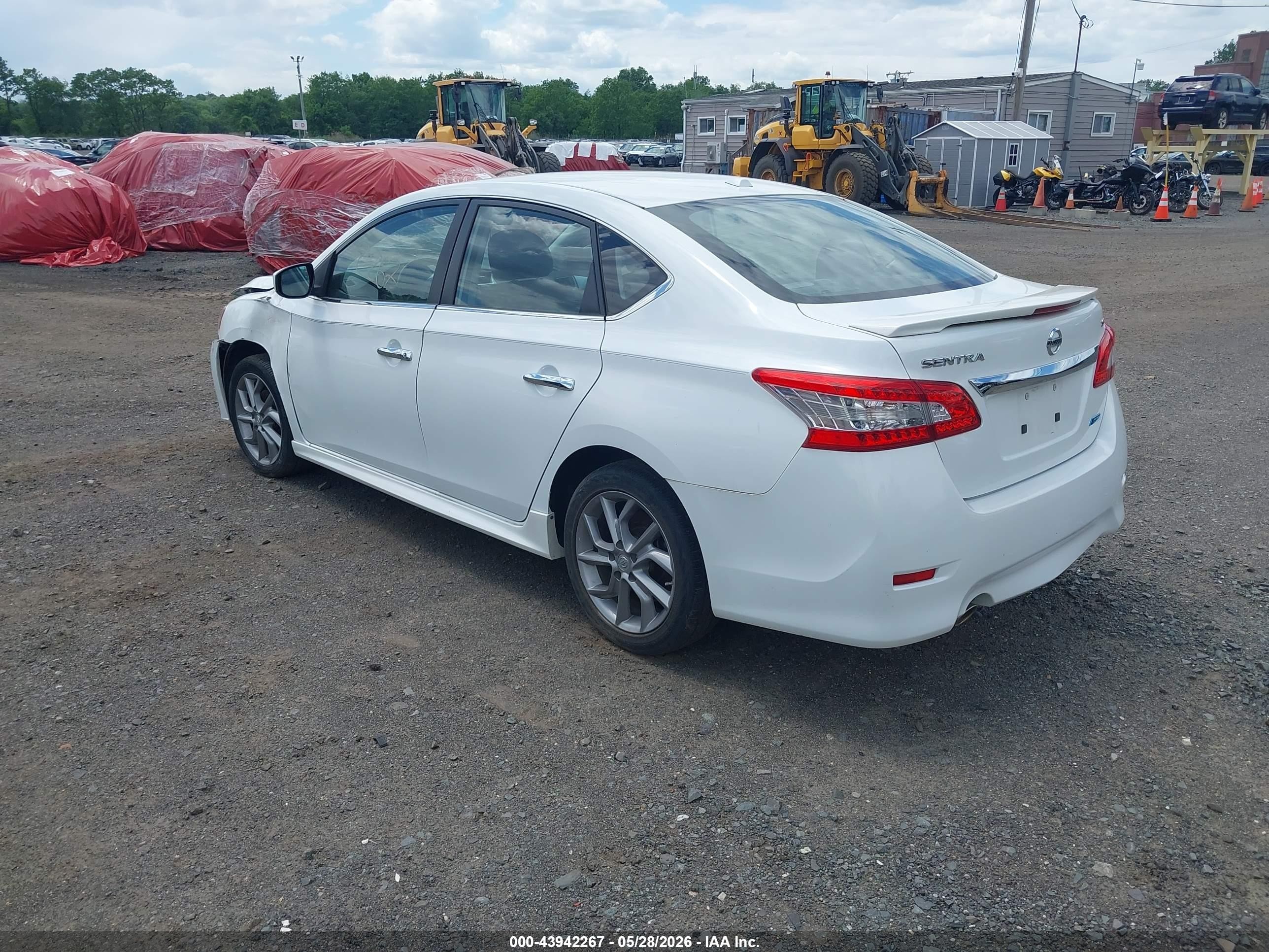 2014 Nissan Sentra Sr White vin: 3N1AB7AP1EY255288