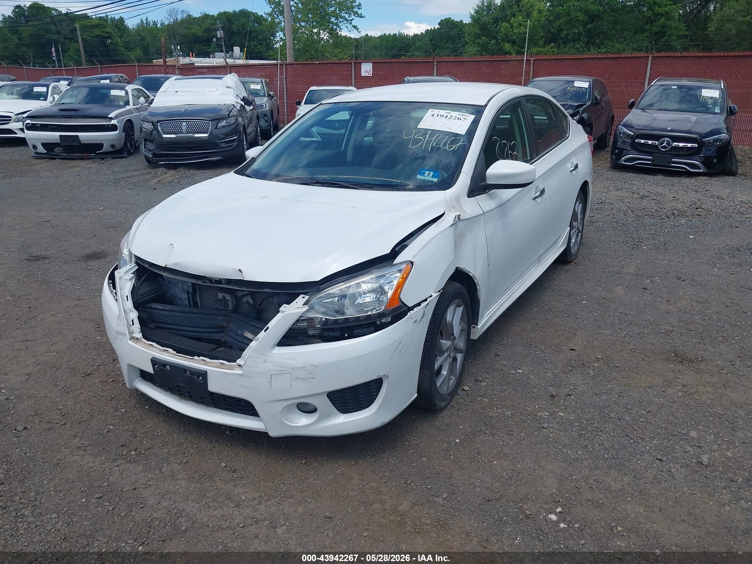 2014 Nissan Sentra Sr White vin: 3N1AB7AP1EY255288
