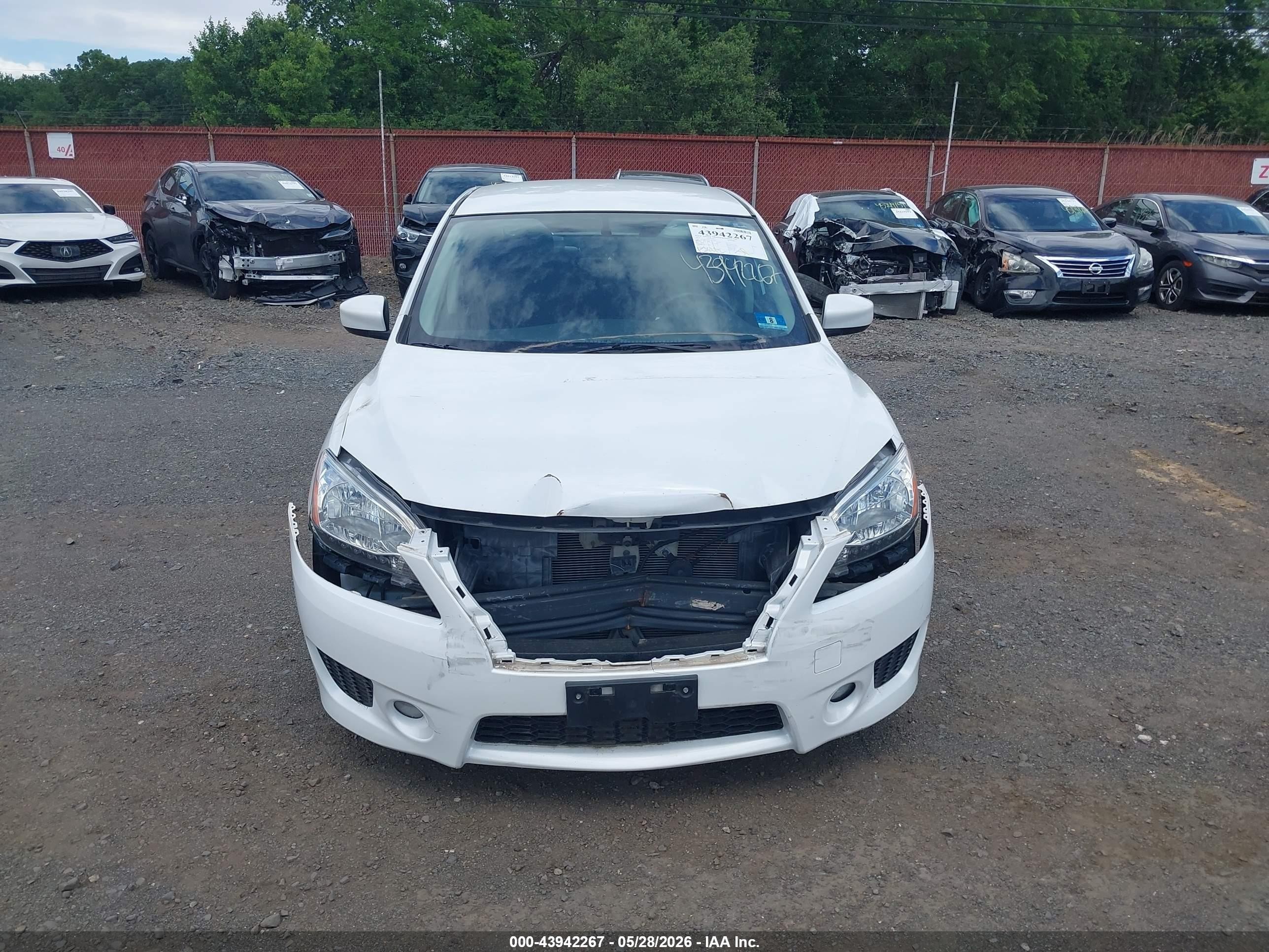 2014 Nissan Sentra Sr White vin: 3N1AB7AP1EY255288