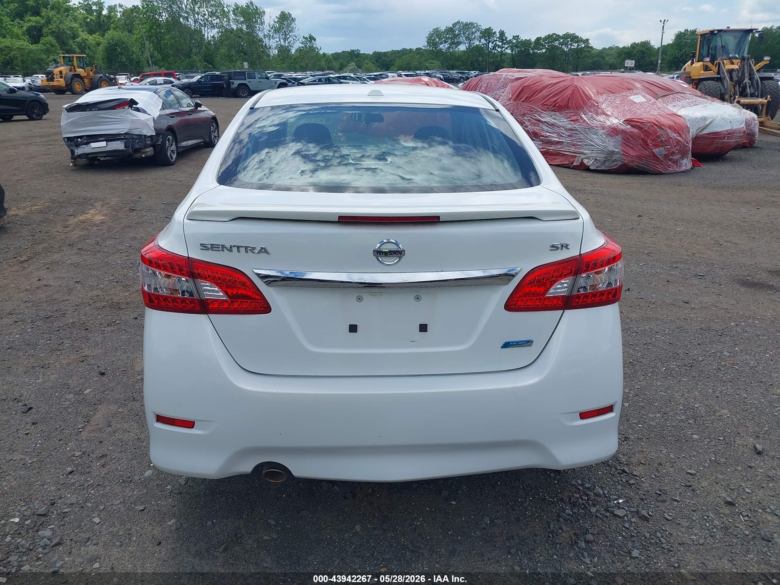 2014 Nissan Sentra Sr White vin: 3N1AB7AP1EY255288