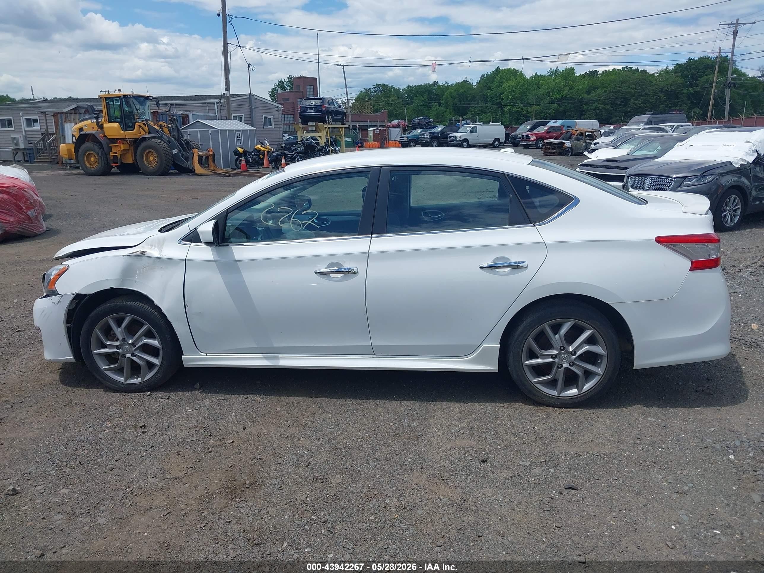 2014 Nissan Sentra Sr White vin: 3N1AB7AP1EY255288