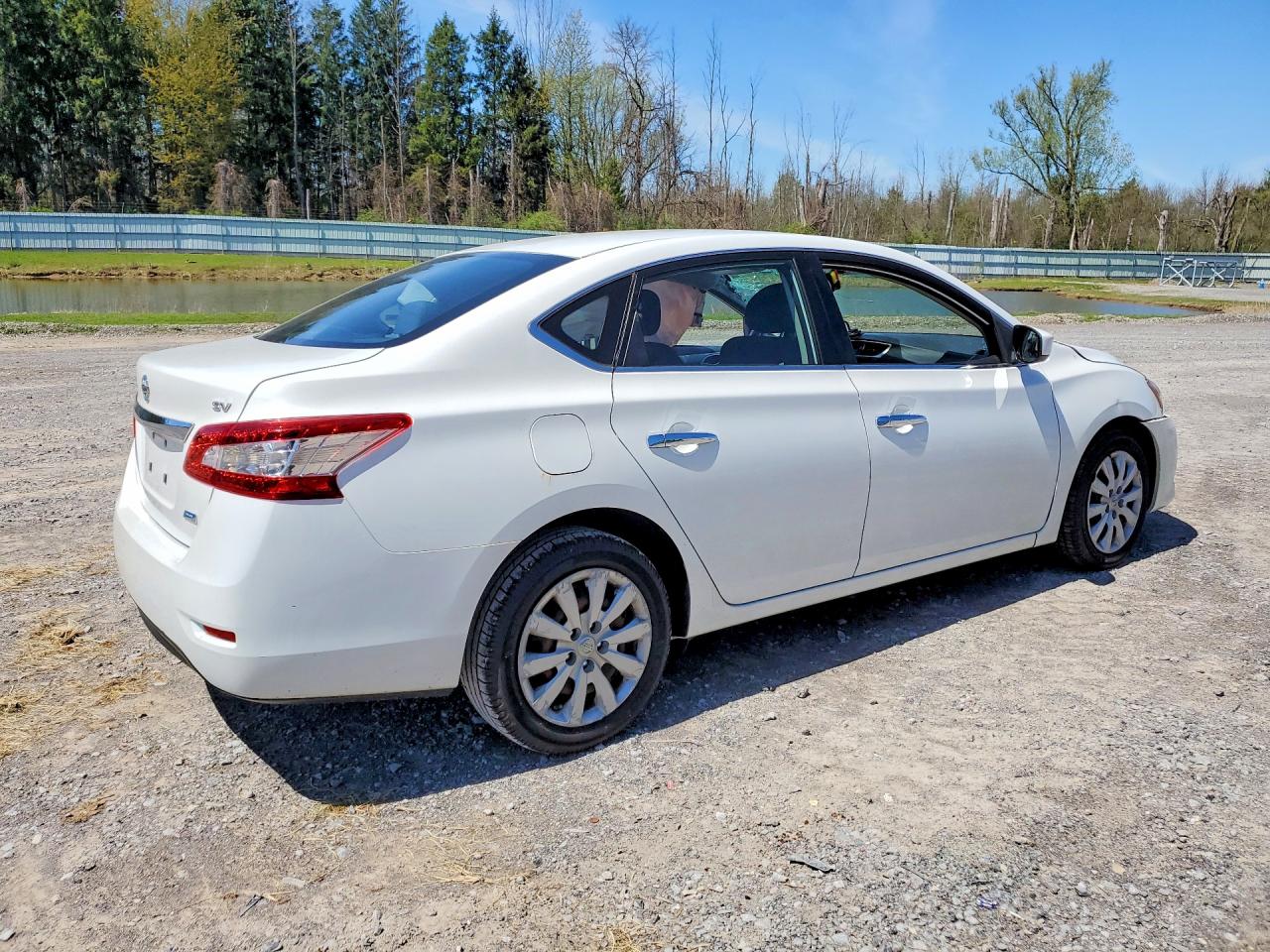 2014 Nissan Sentra Sv White vin: 3N1AB7AP1EY257977