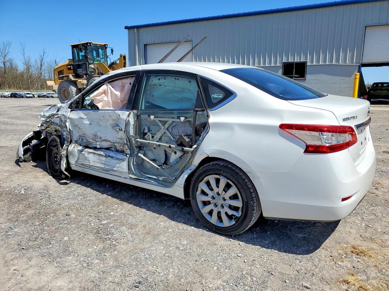 2014 Nissan Sentra Sv White vin: 3N1AB7AP1EY257977