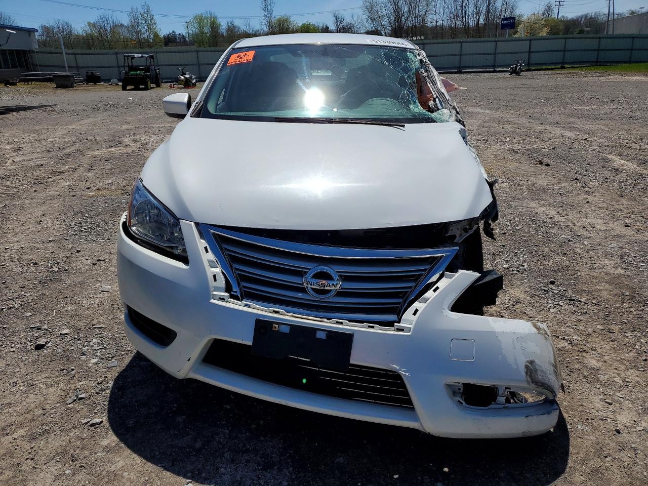 2014 Nissan Sentra Sv White vin: 3N1AB7AP1EY257977