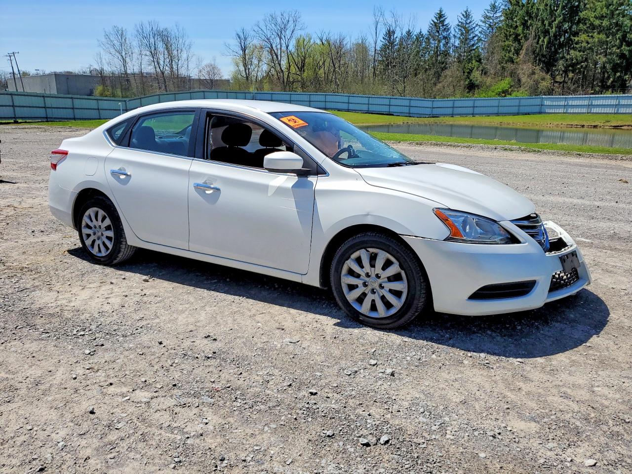 2014 Nissan Sentra Sv White vin: 3N1AB7AP1EY257977