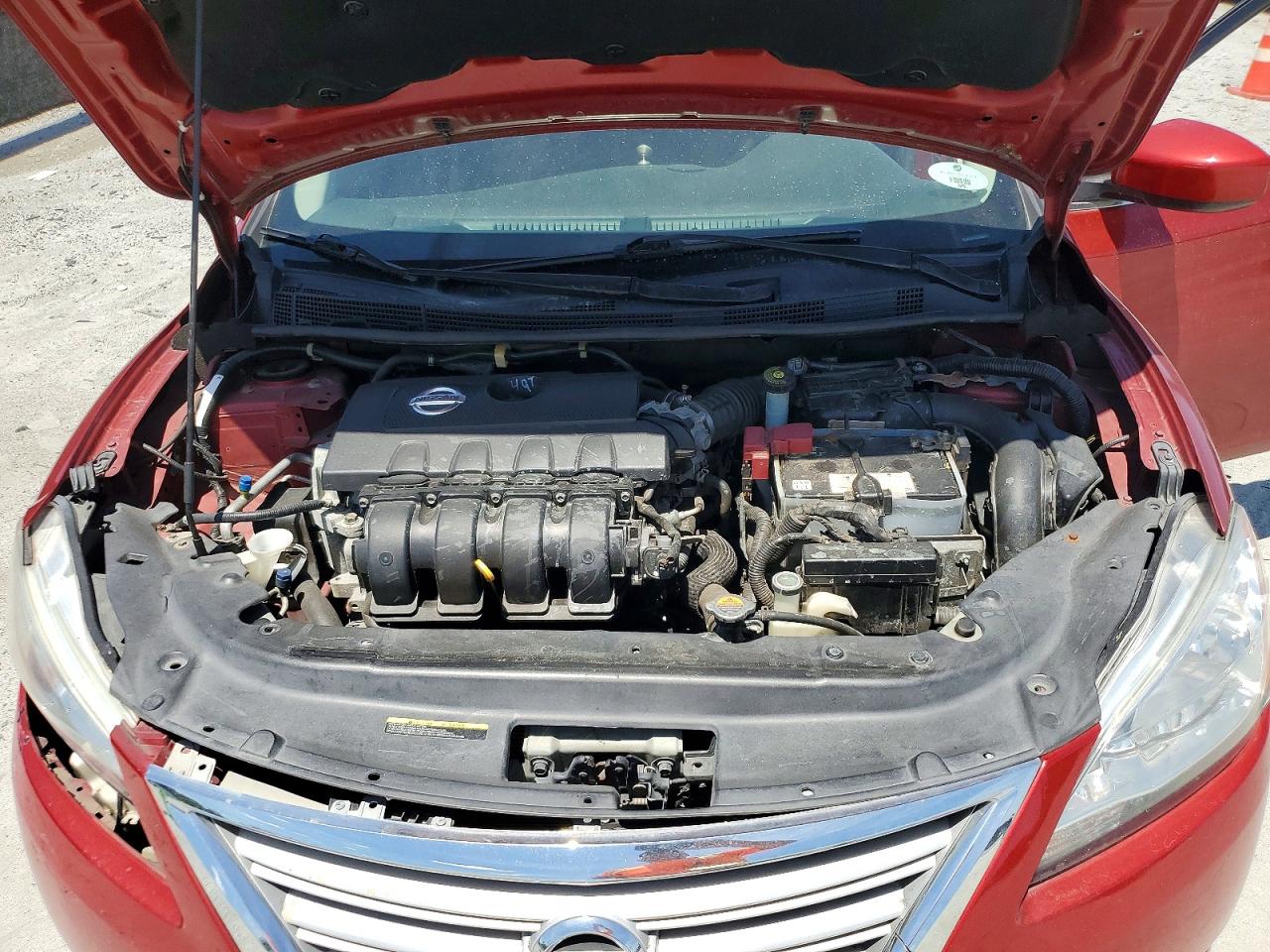 2014 Nissan Sentra Sv Темно-бордовый vin: 3N1AB7AP1EY263018