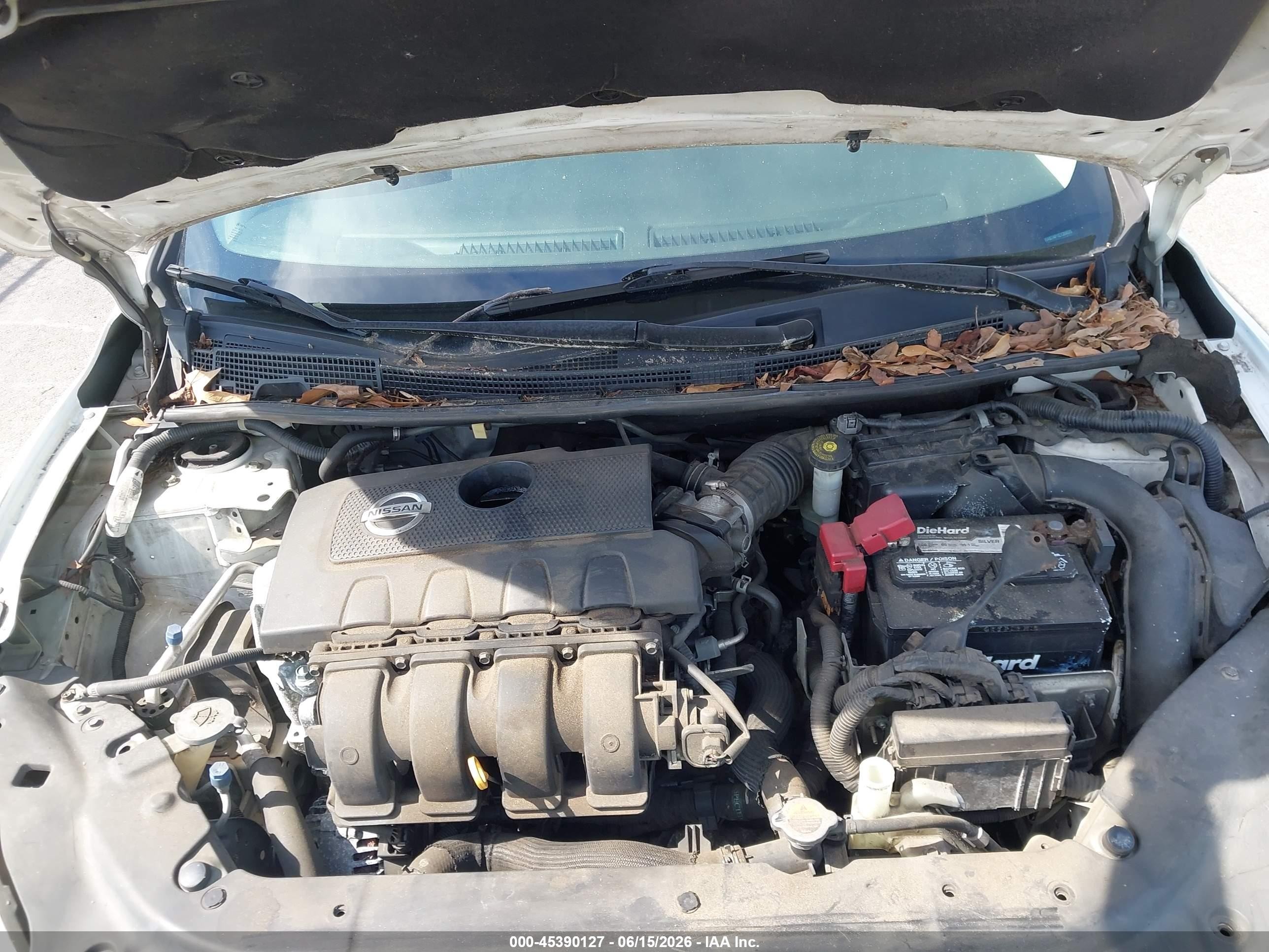 2014 Nissan Sentra Fe+ S/fe+ Sv/s/sl/sr/sv White vin: 3N1AB7AP1EY268509