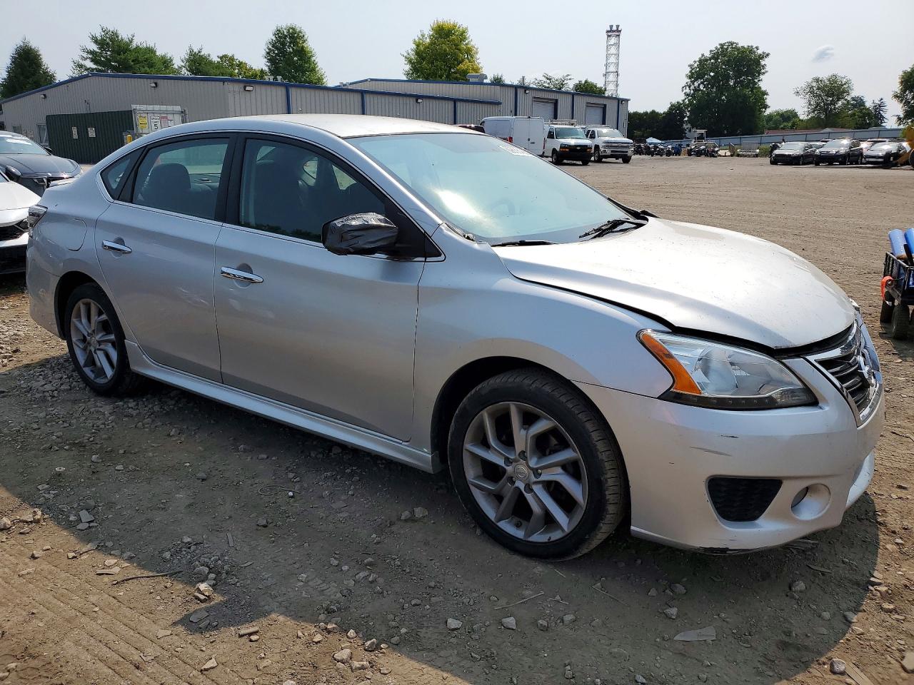 2014 Nissan Sentra Sr Silver vin: 3N1AB7AP1EY270261