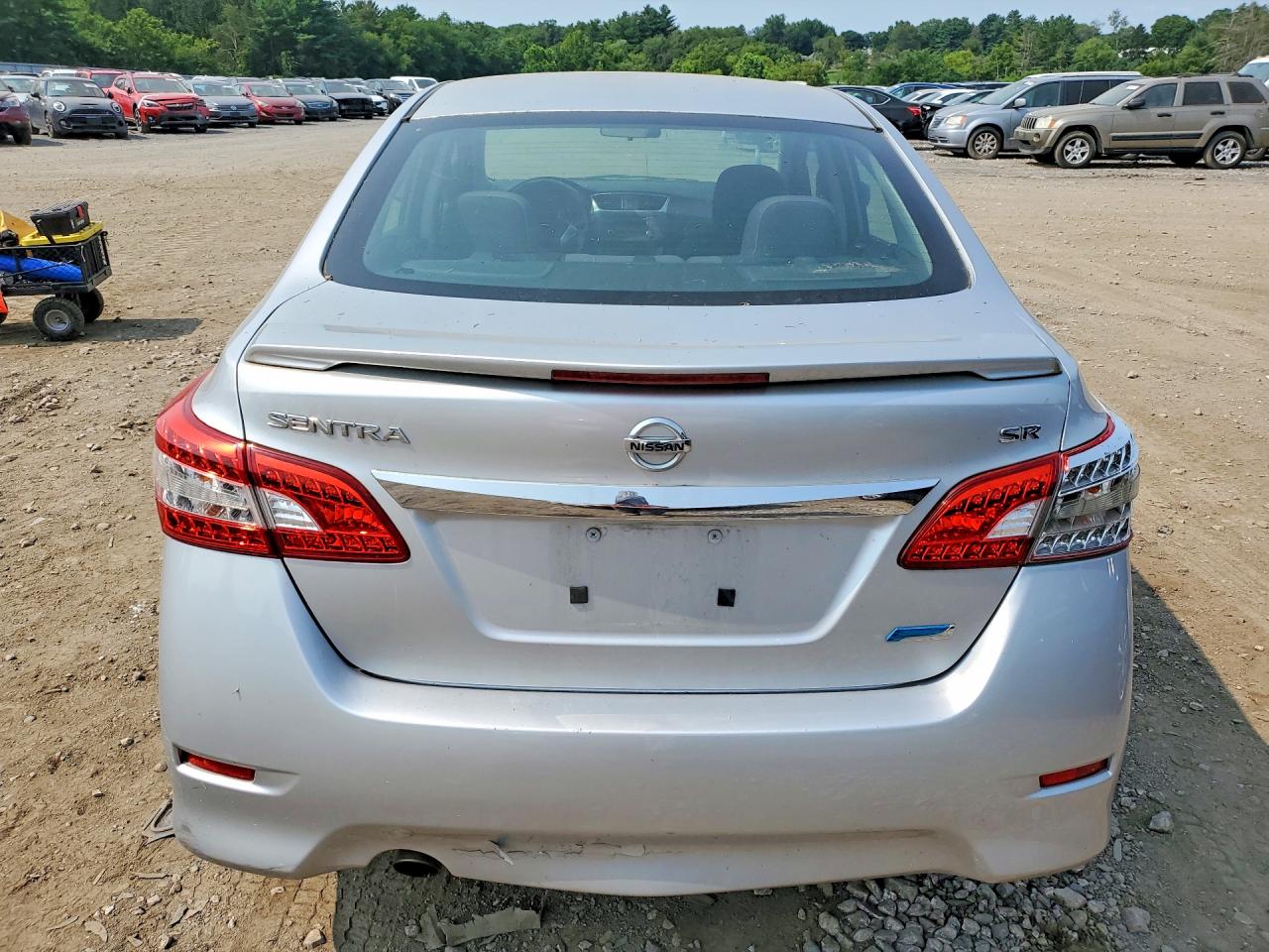 2014 Nissan Sentra Sr Silver vin: 3N1AB7AP1EY270261