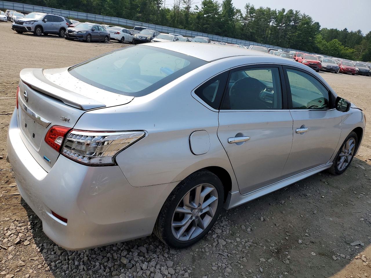 2014 Nissan Sentra Sr Silver vin: 3N1AB7AP1EY270261
