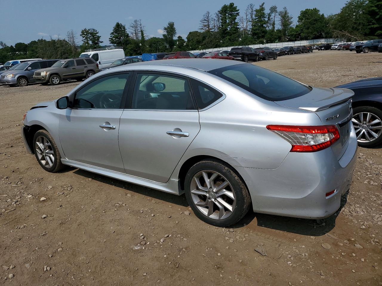 2014 Nissan Sentra Sr Silver vin: 3N1AB7AP1EY270261