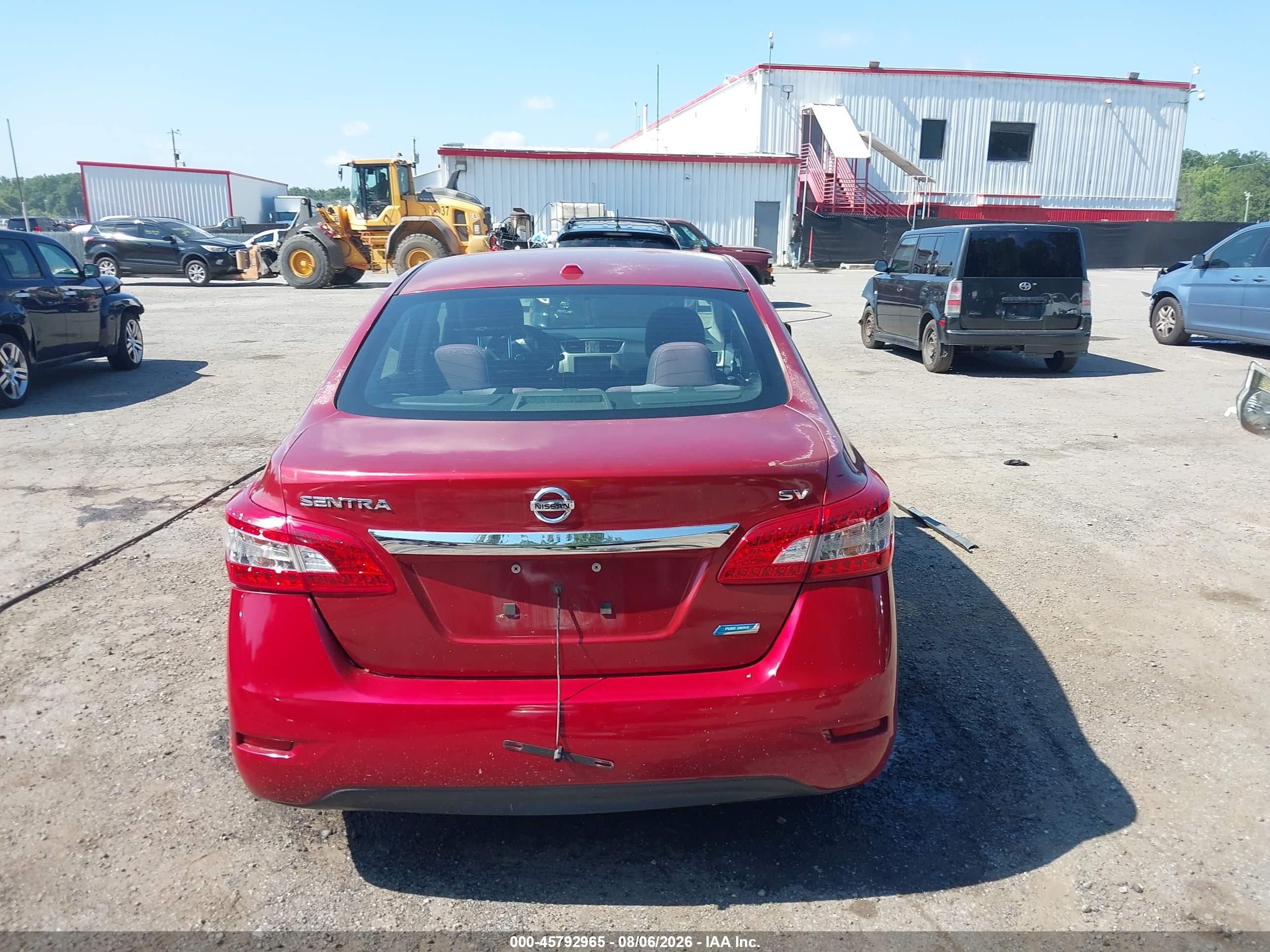 2014 Nissan Sentra Sv Red vin: 3N1AB7AP1EY281678