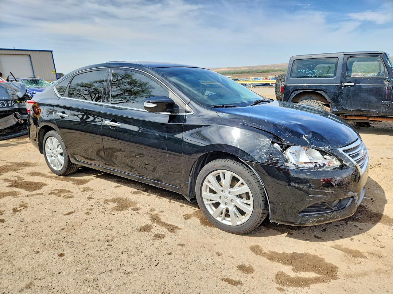 2014 Nissan Sentra Sl Черный vin: 3N1AB7AP1EY282846