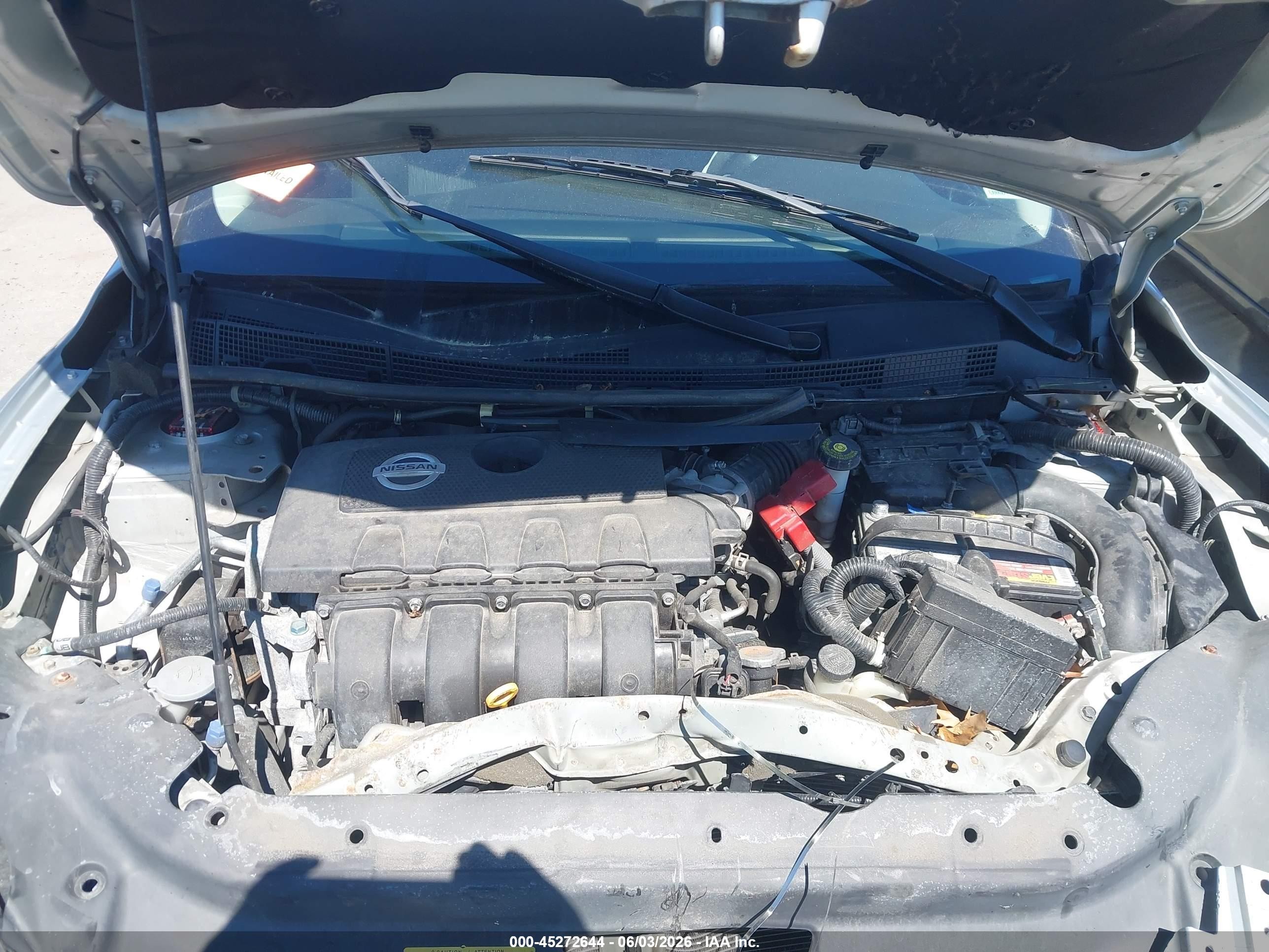 2014 Nissan Sentra Sv Silver vin: 3N1AB7AP1EY283673