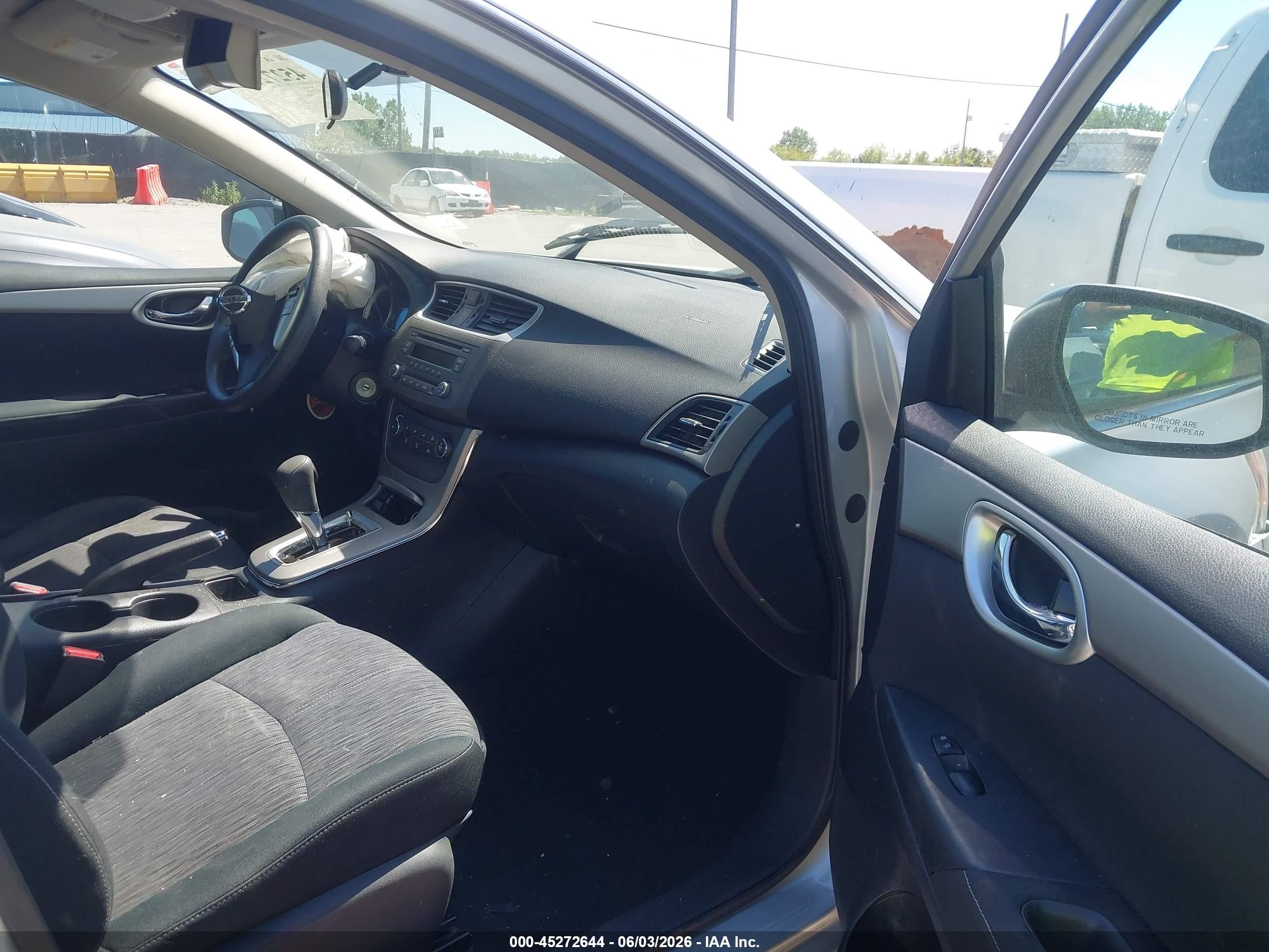 2014 Nissan Sentra Sv Silver vin: 3N1AB7AP1EY283673