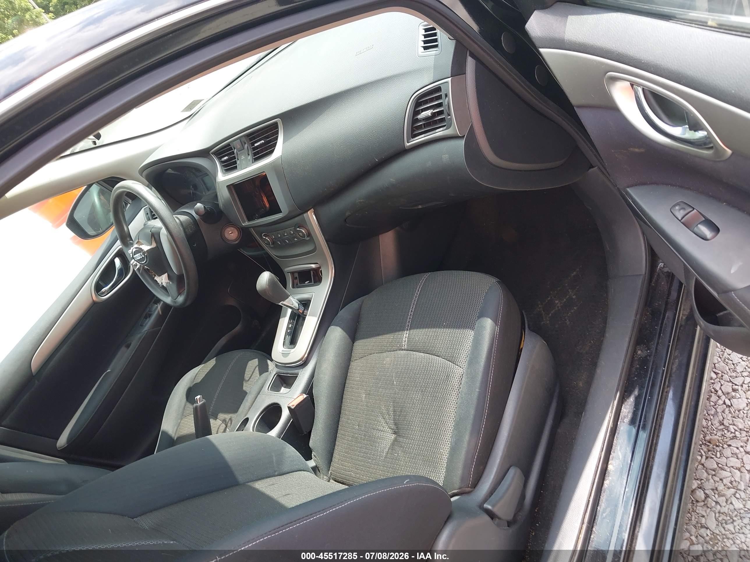 2014 Nissan Sentra S Black vin: 3N1AB7AP1EY285522