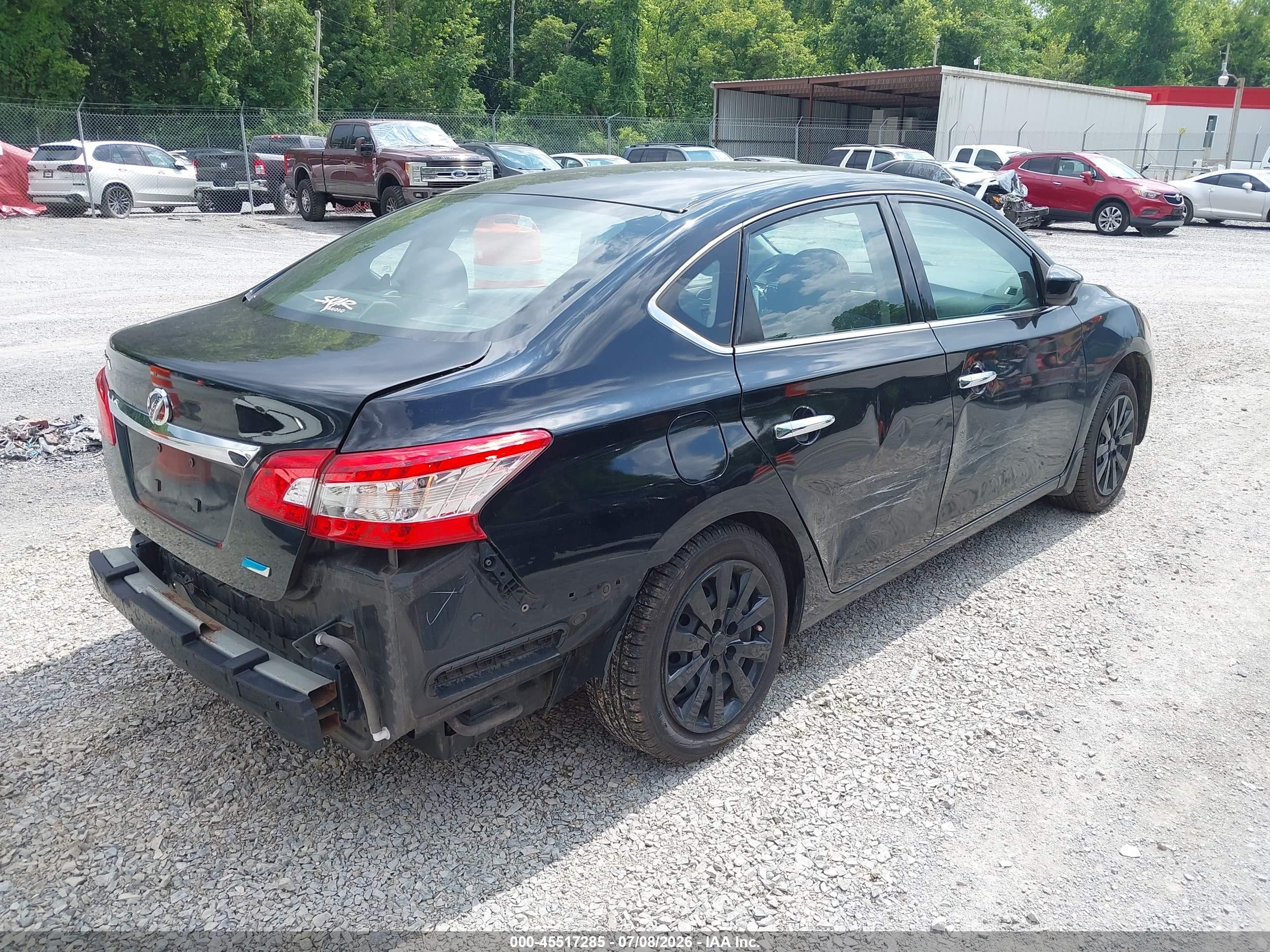2014 Nissan Sentra S Black vin: 3N1AB7AP1EY285522