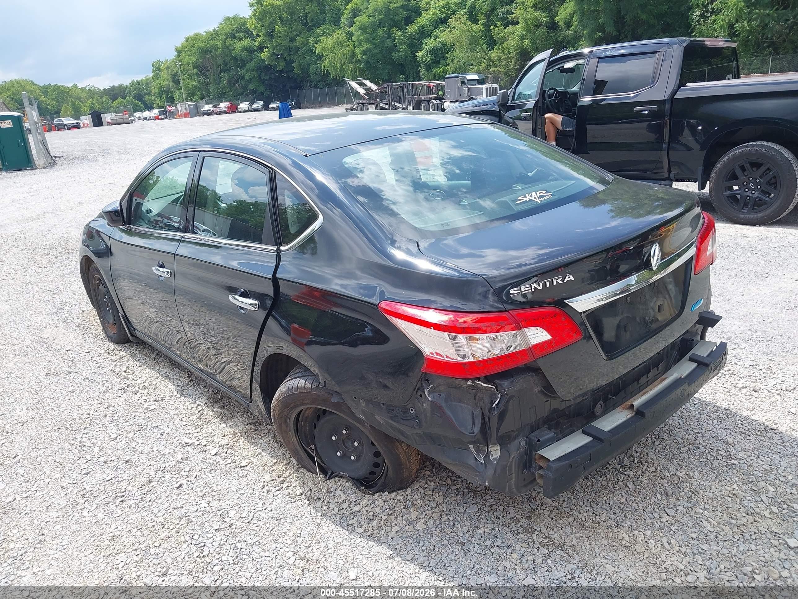 2014 Nissan Sentra S Black vin: 3N1AB7AP1EY285522