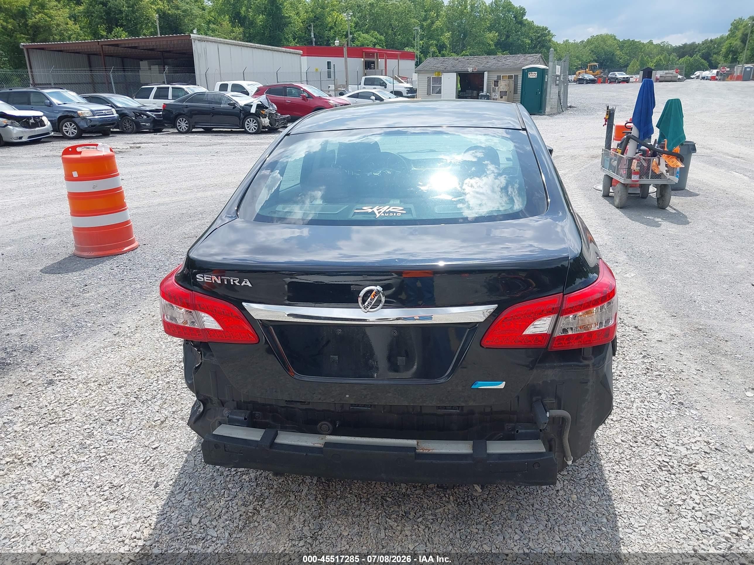 2014 Nissan Sentra S Black vin: 3N1AB7AP1EY285522