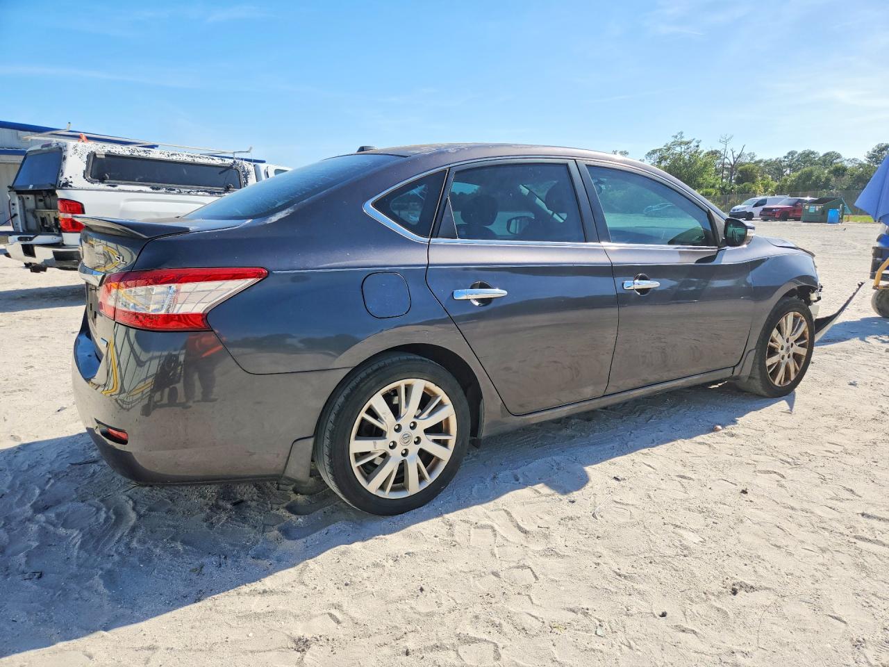 2014 Nissan Sentra Sl Серый vin: 3N1AB7AP1EY286010
