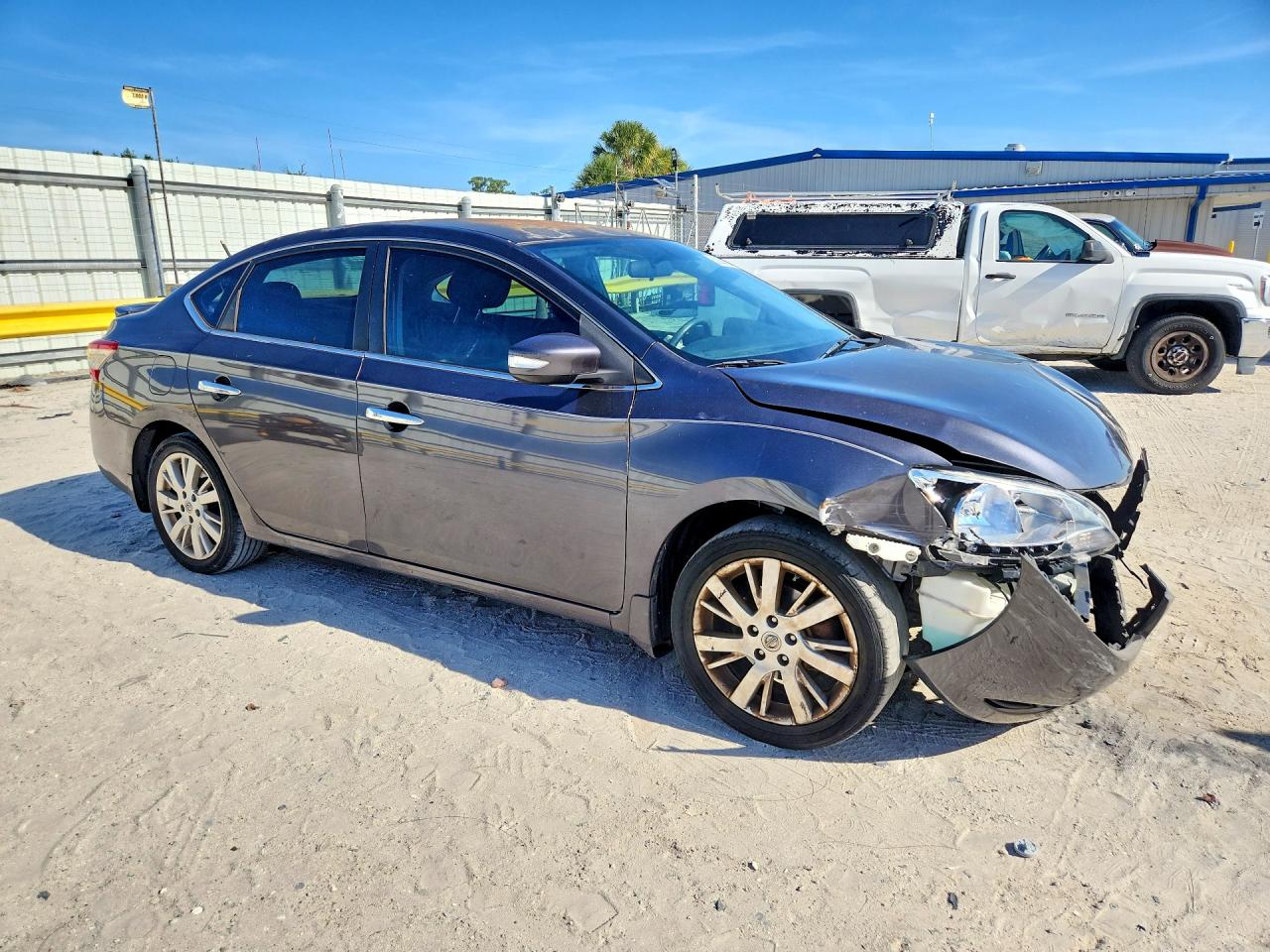 2014 Nissan Sentra Sl Серый vin: 3N1AB7AP1EY286010
