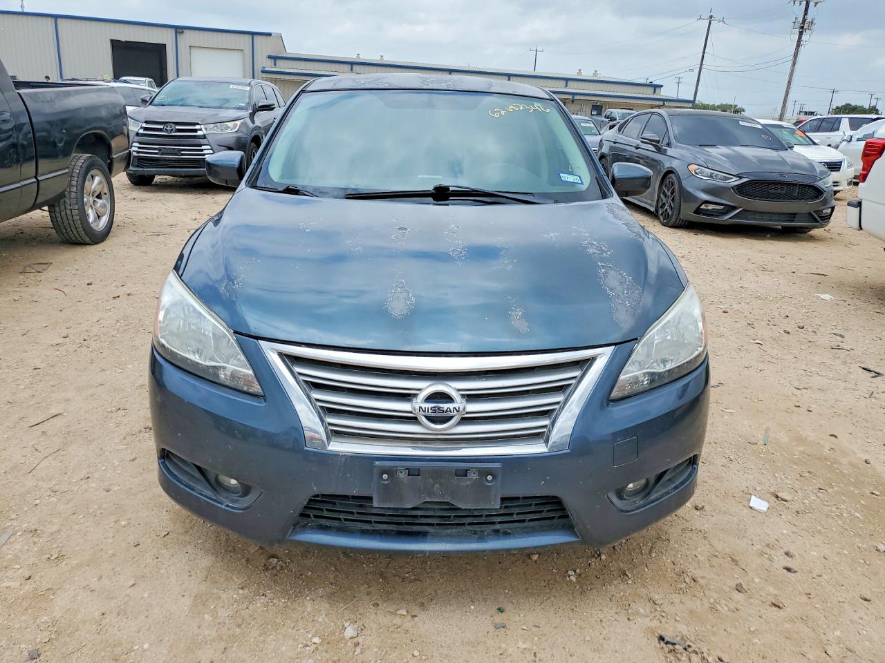 2014 Nissan Sentra Sv Blue vin: 3N1AB7AP1EY287917