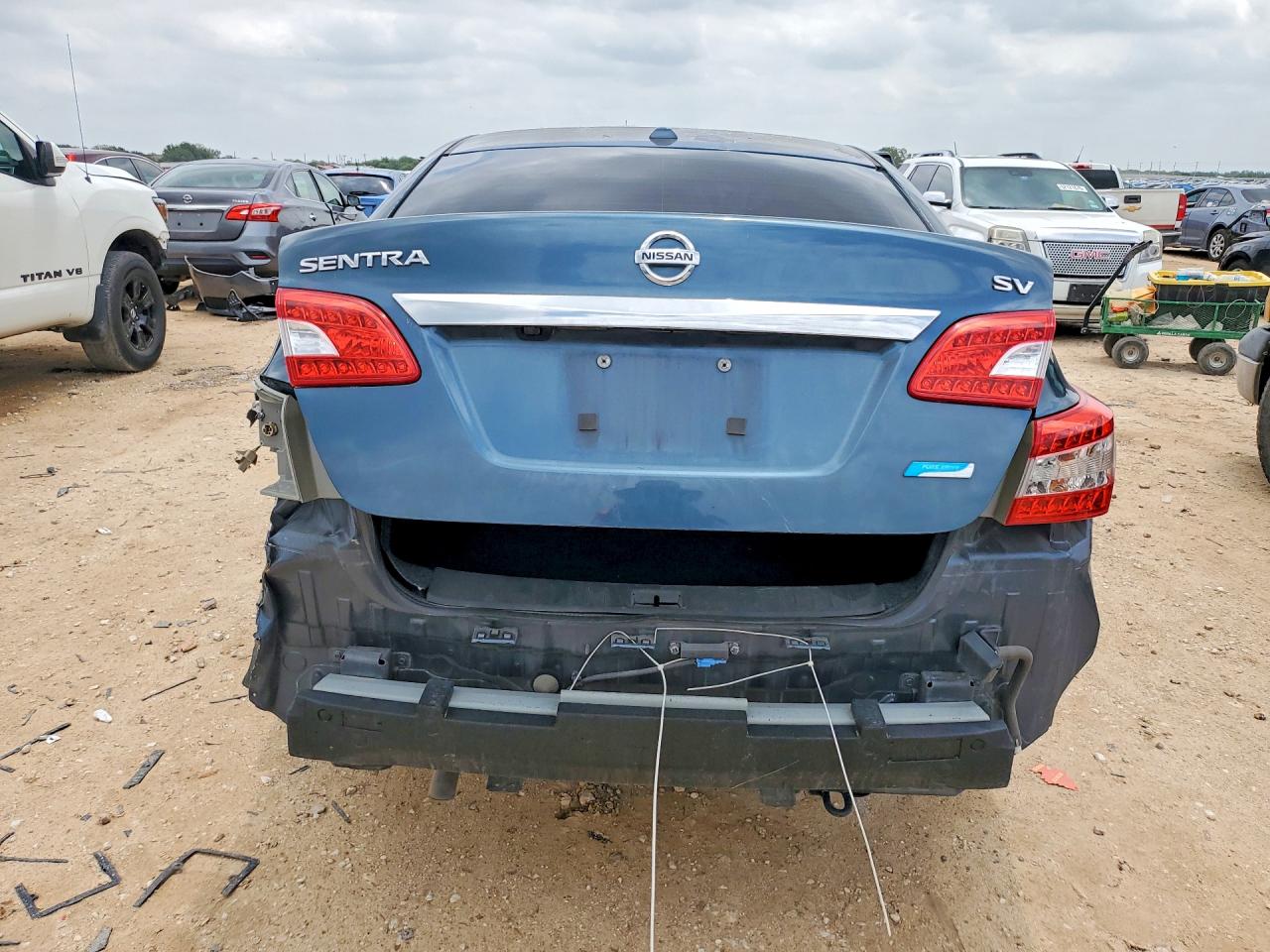 2014 Nissan Sentra Sv Blue vin: 3N1AB7AP1EY287917