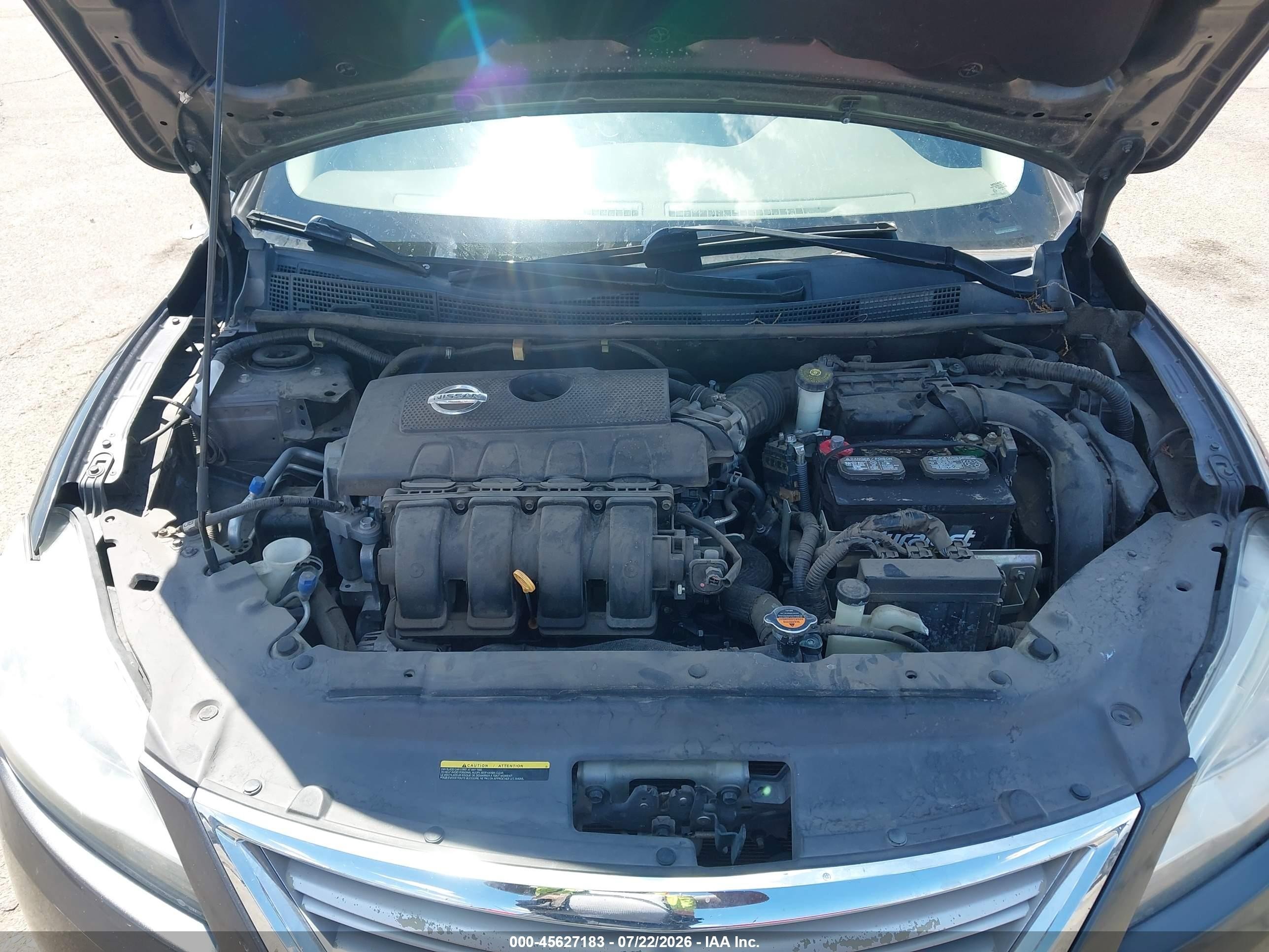 2014 Nissan Sentra Sv Gray vin: 3N1AB7AP1EY293457
