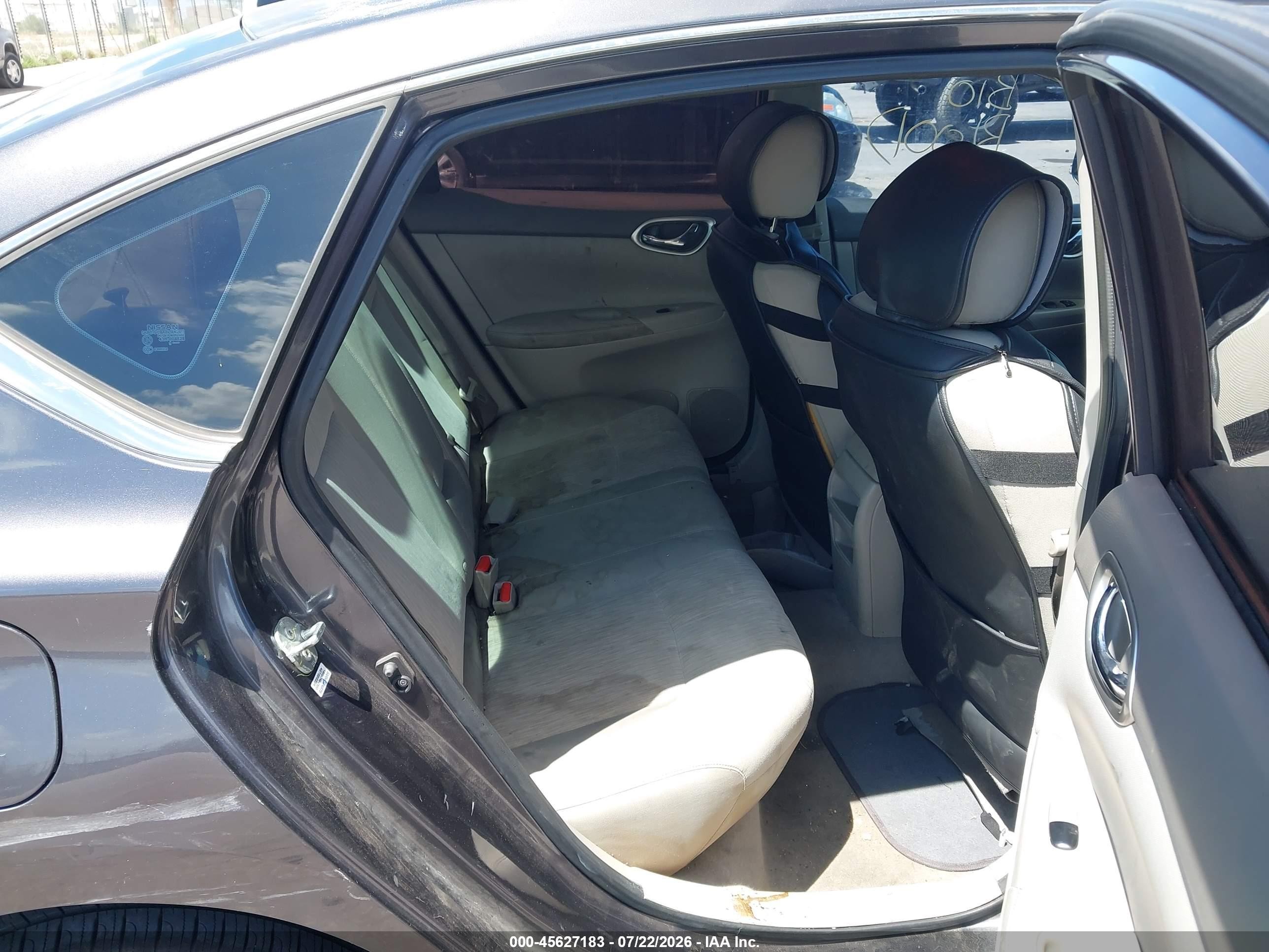 2014 Nissan Sentra Sv Gray vin: 3N1AB7AP1EY293457
