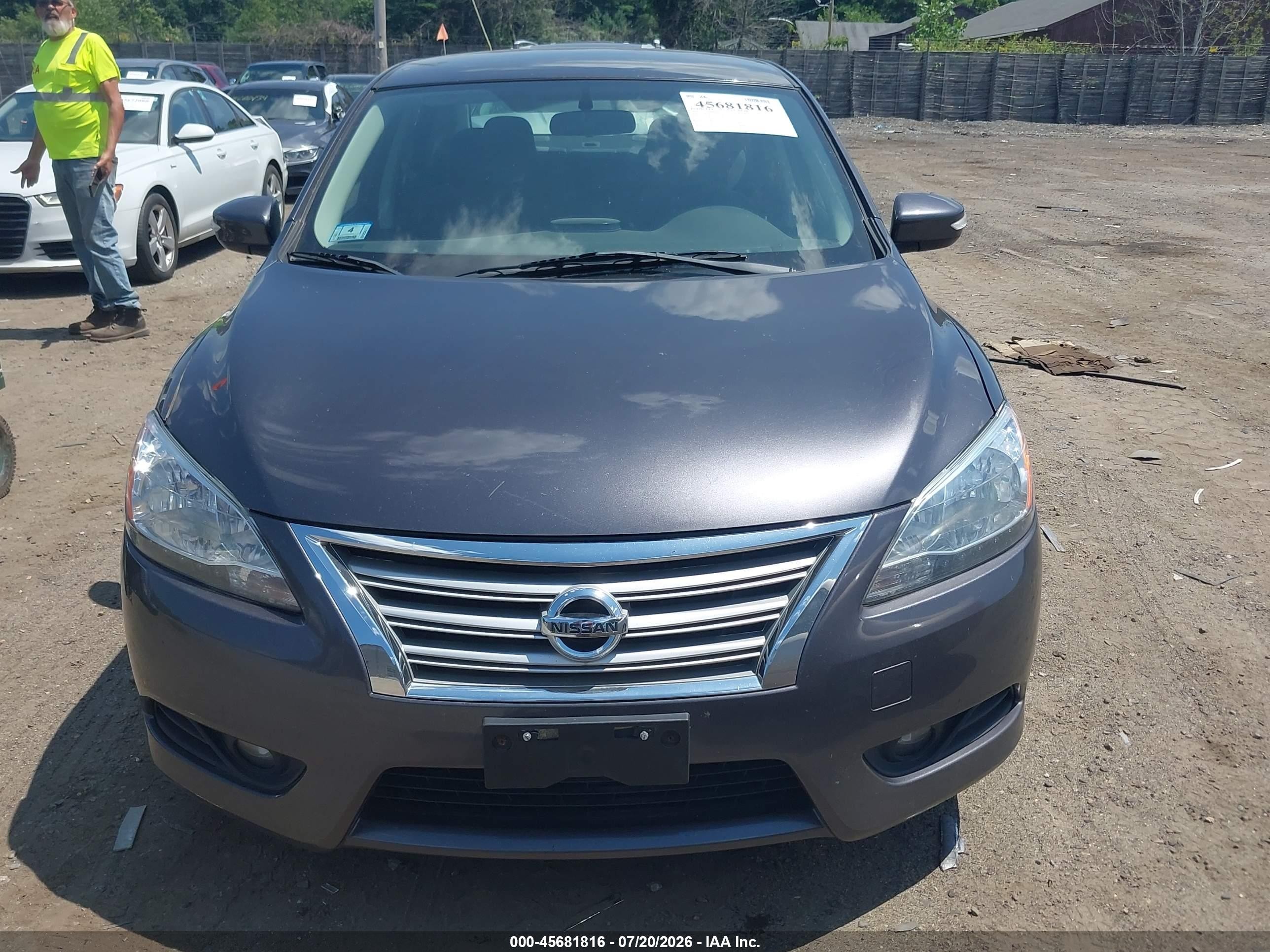 2014 Nissan Sentra Sl Gray vin: 3N1AB7AP1EY295595