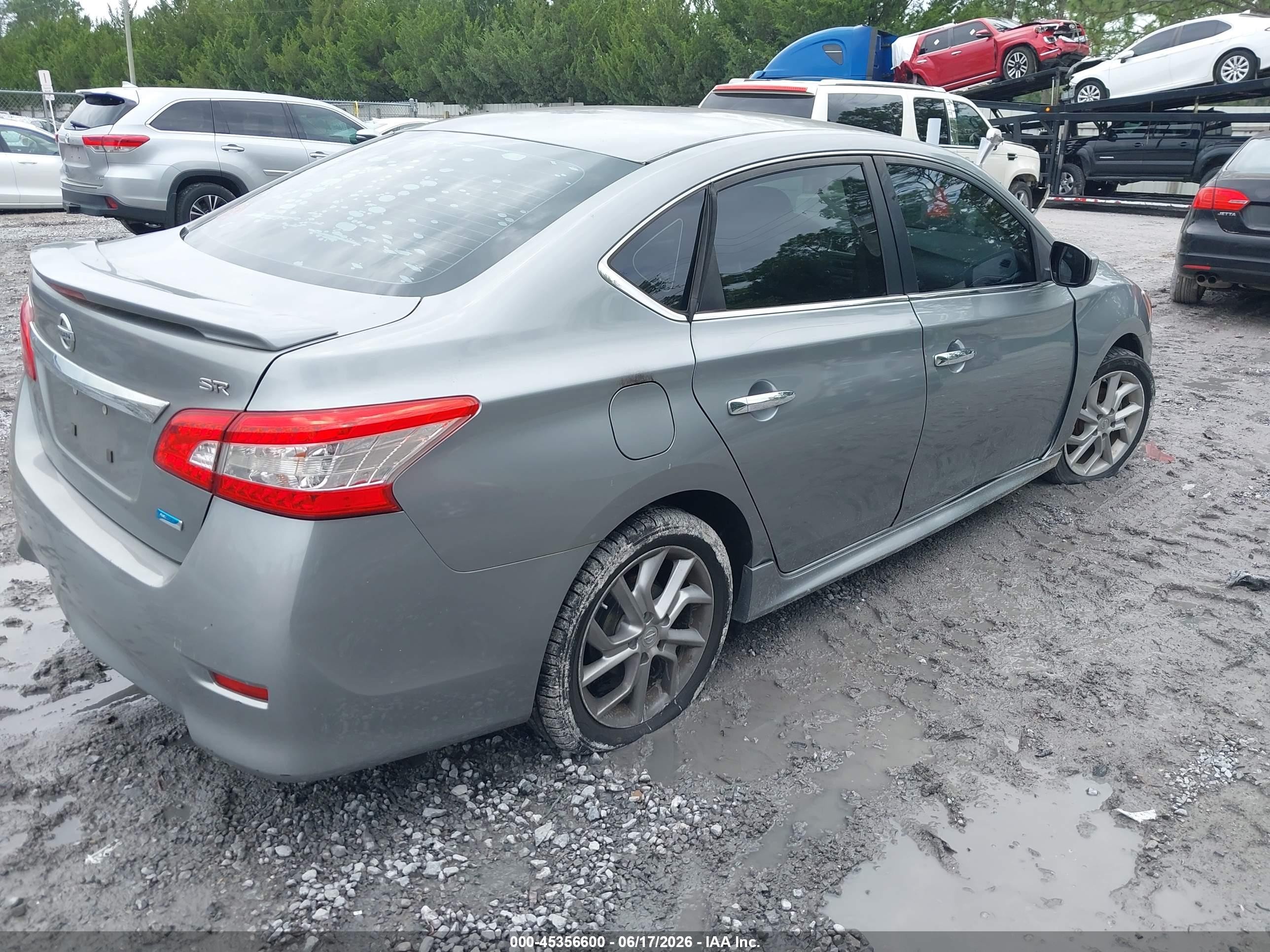 2014 Nissan Sentra Sr Silver vin: 3N1AB7AP1EY299324