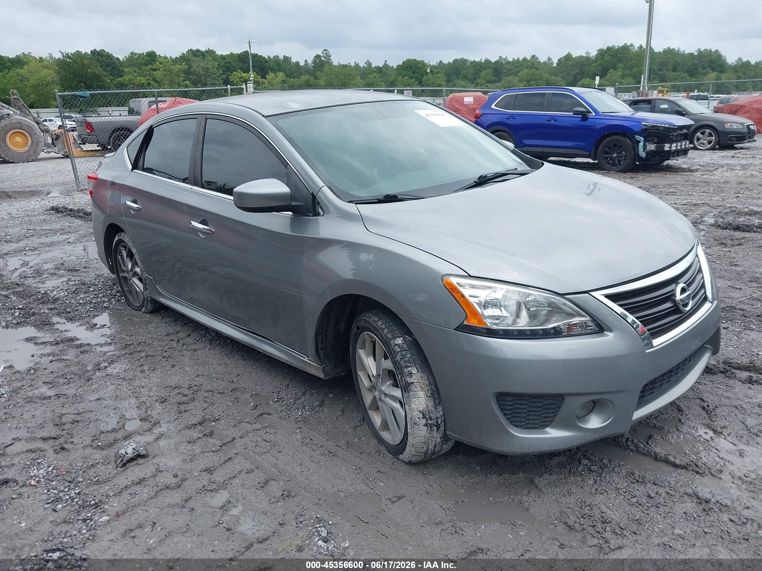2014 Nissan Sentra Sr Silver vin: 3N1AB7AP1EY299324