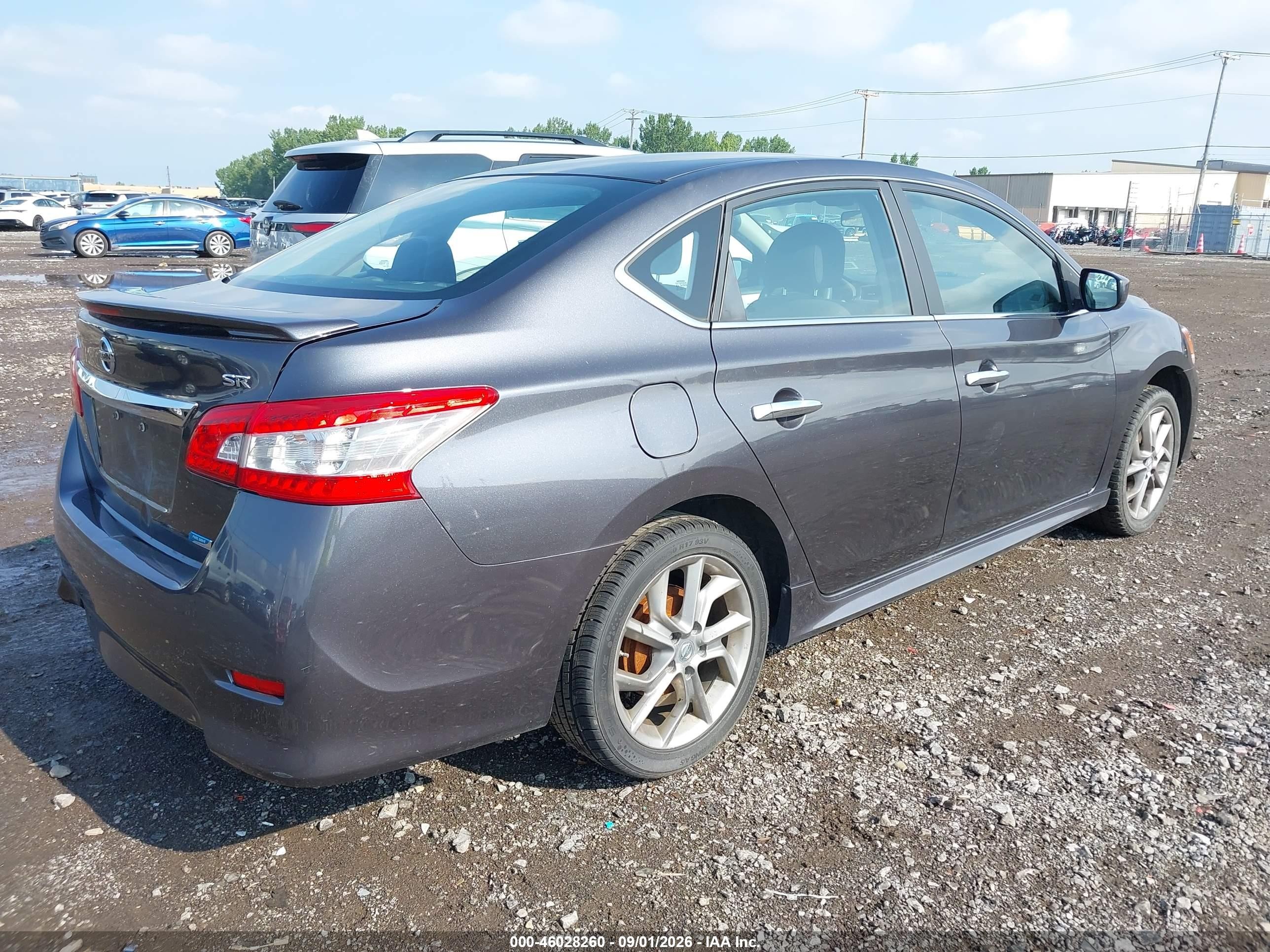 2014 Nissan Sentra Sr Gray vin: 3N1AB7AP1EY299968
