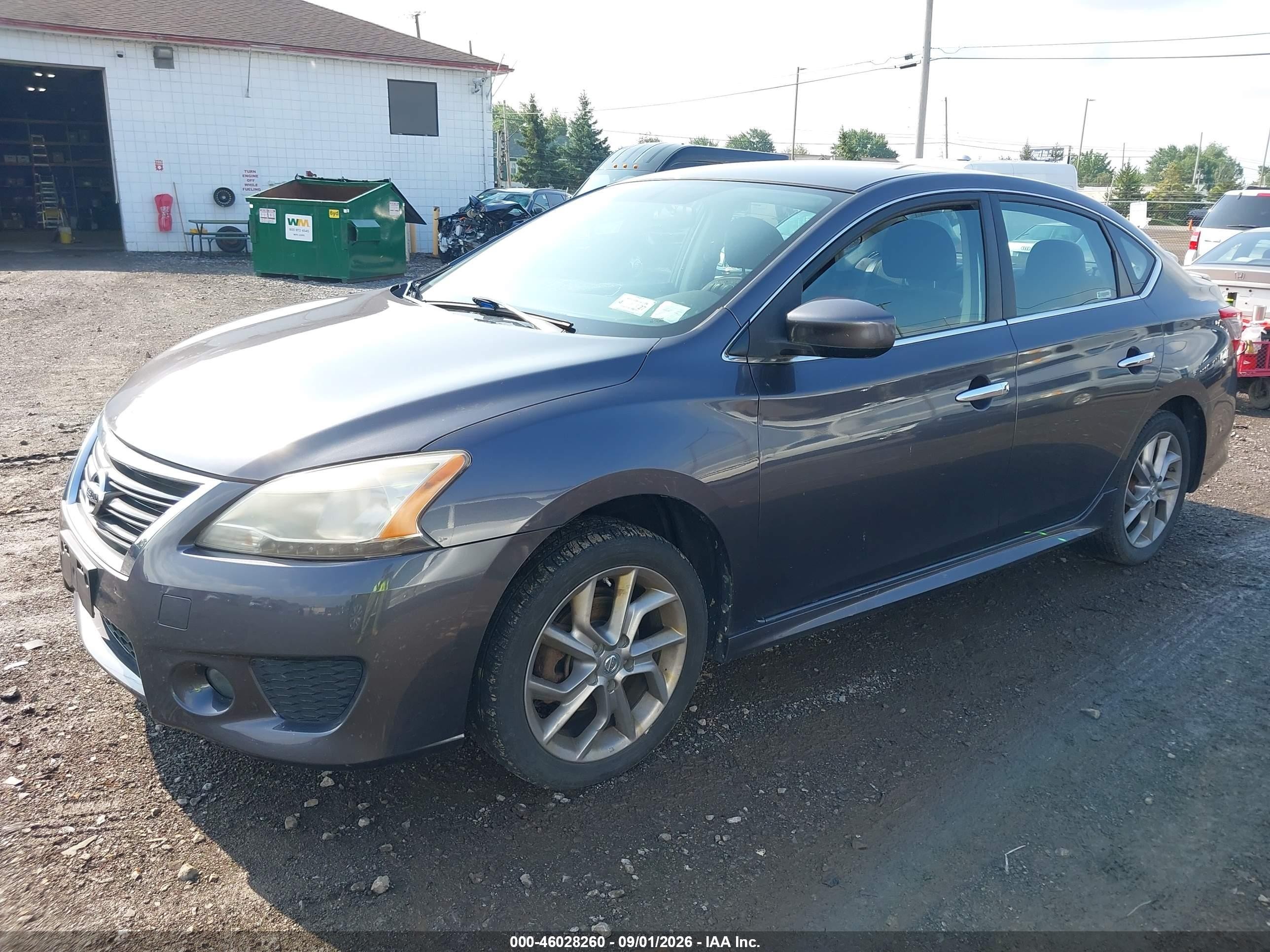 2014 Nissan Sentra Sr Gray vin: 3N1AB7AP1EY299968
