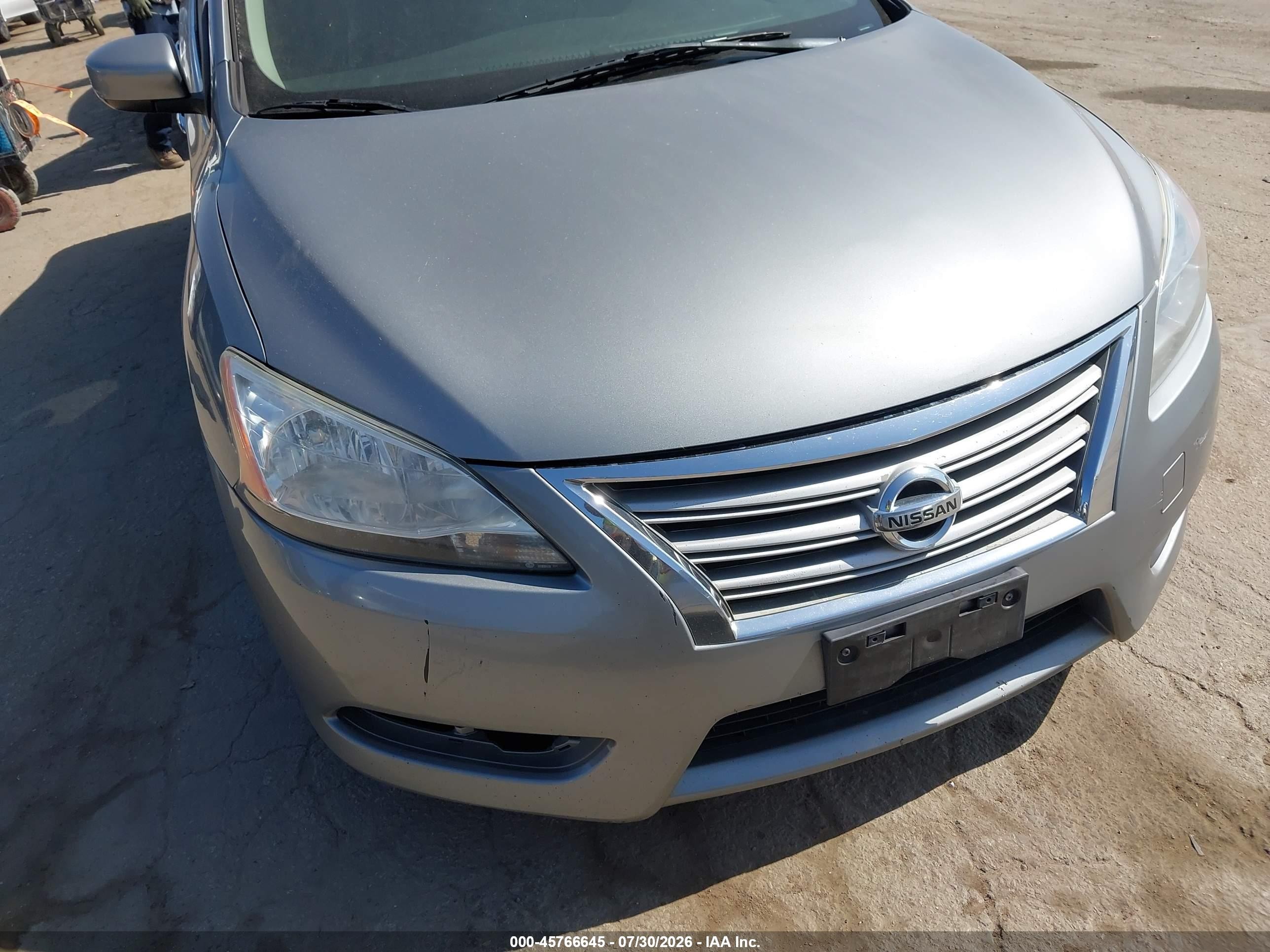 2014 Nissan Sentra Sv Silver vin: 3N1AB7AP1EY299999