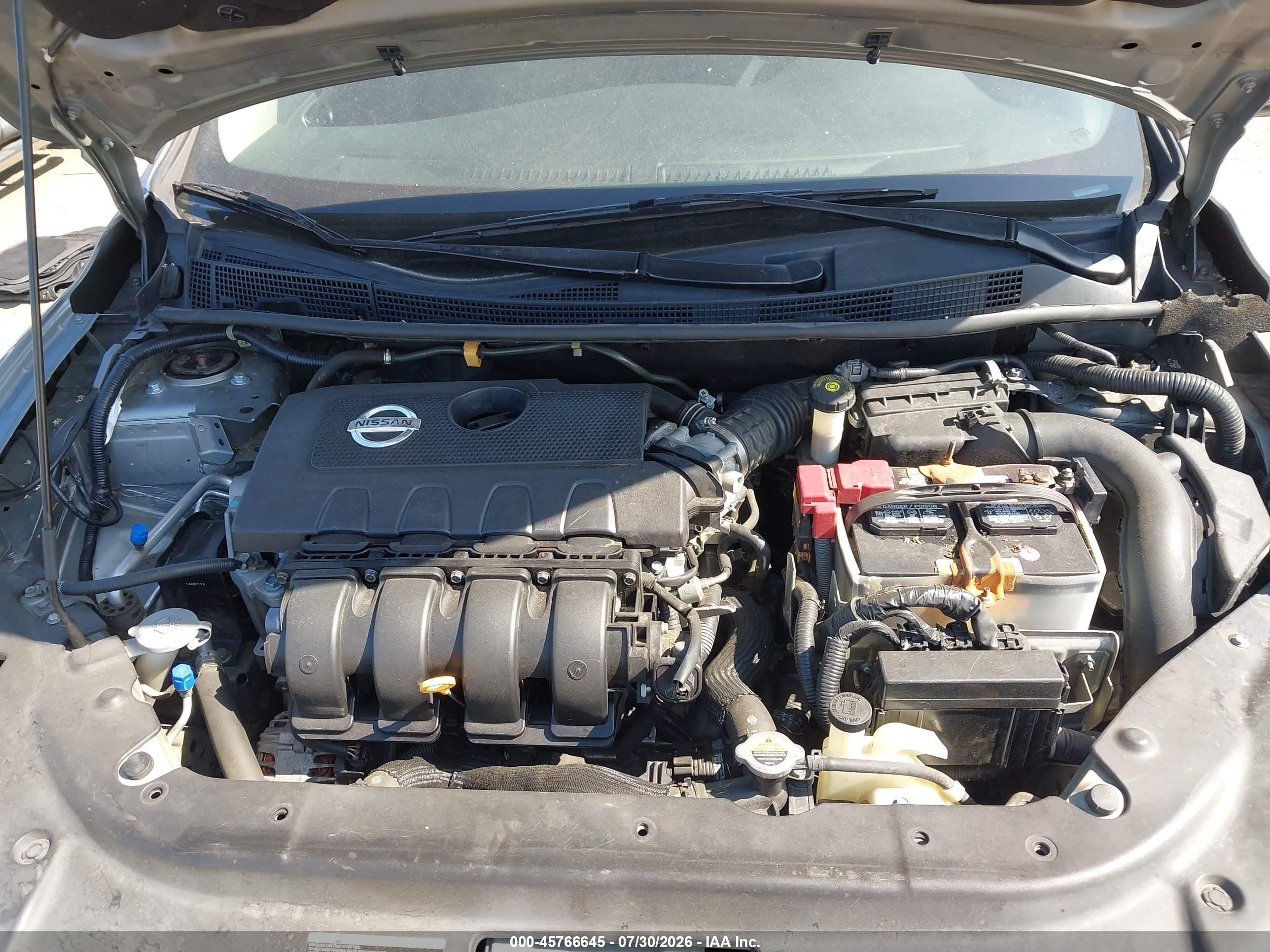 2014 Nissan Sentra Sv Silver vin: 3N1AB7AP1EY299999