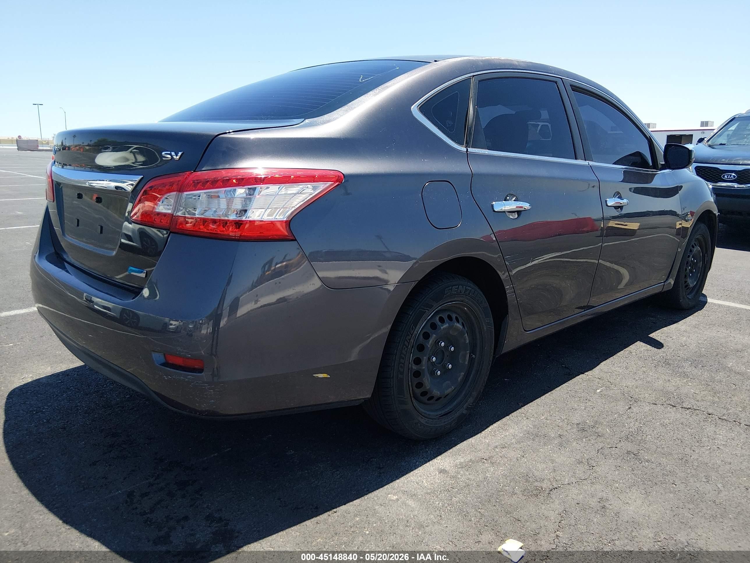2014 Nissan Sentra Sv Коричневый vin: 3N1AB7AP1EY300648