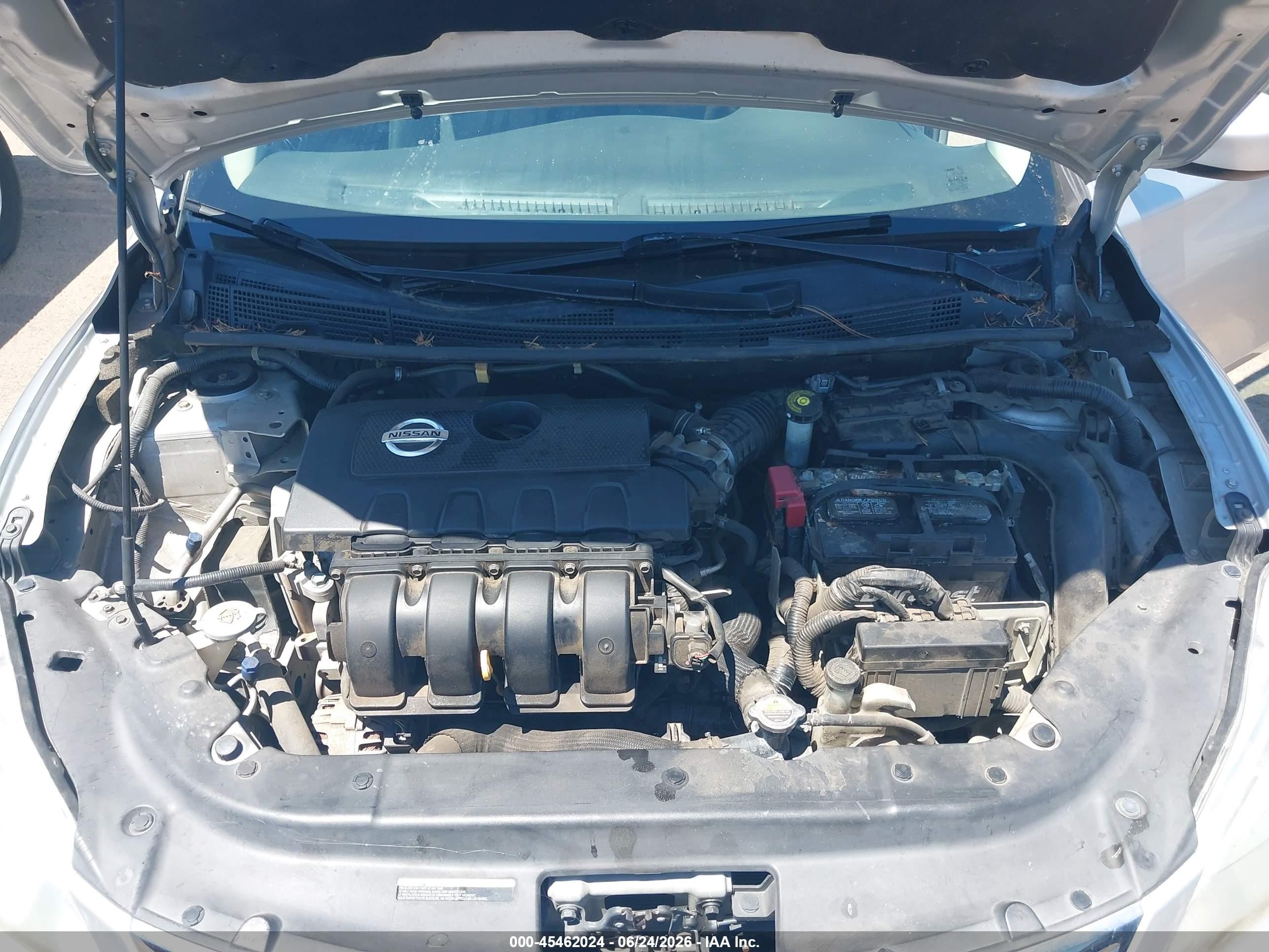 2014 Nissan Sentra Sv Silver vin: 3N1AB7AP1EY310368
