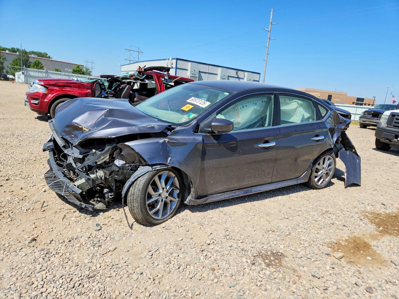 2014 Nissan Sentra Sr Black vin: 3N1AB7AP1EY312802